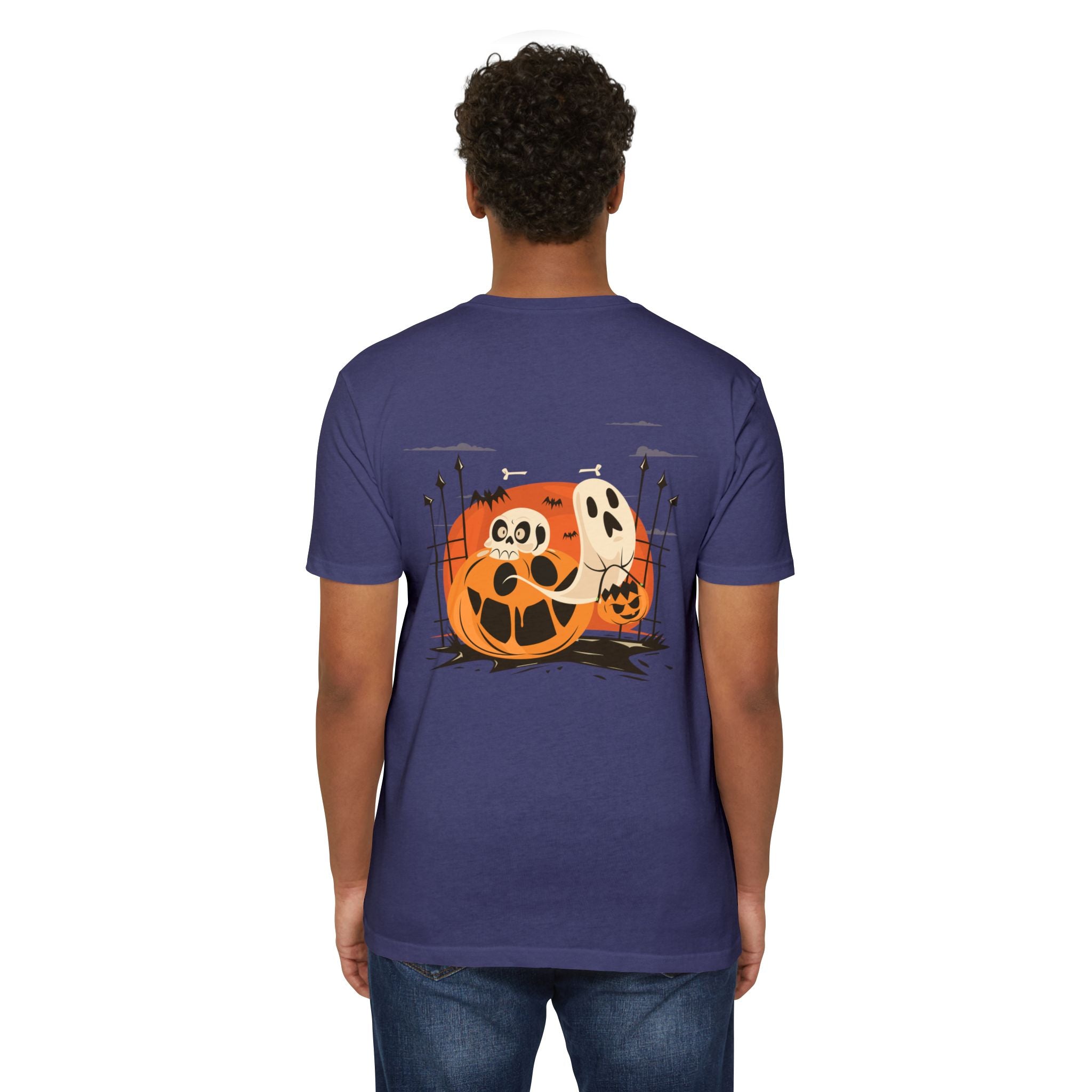 Halloween with Pumpkins | Unisex CVC Jersey T-shirt