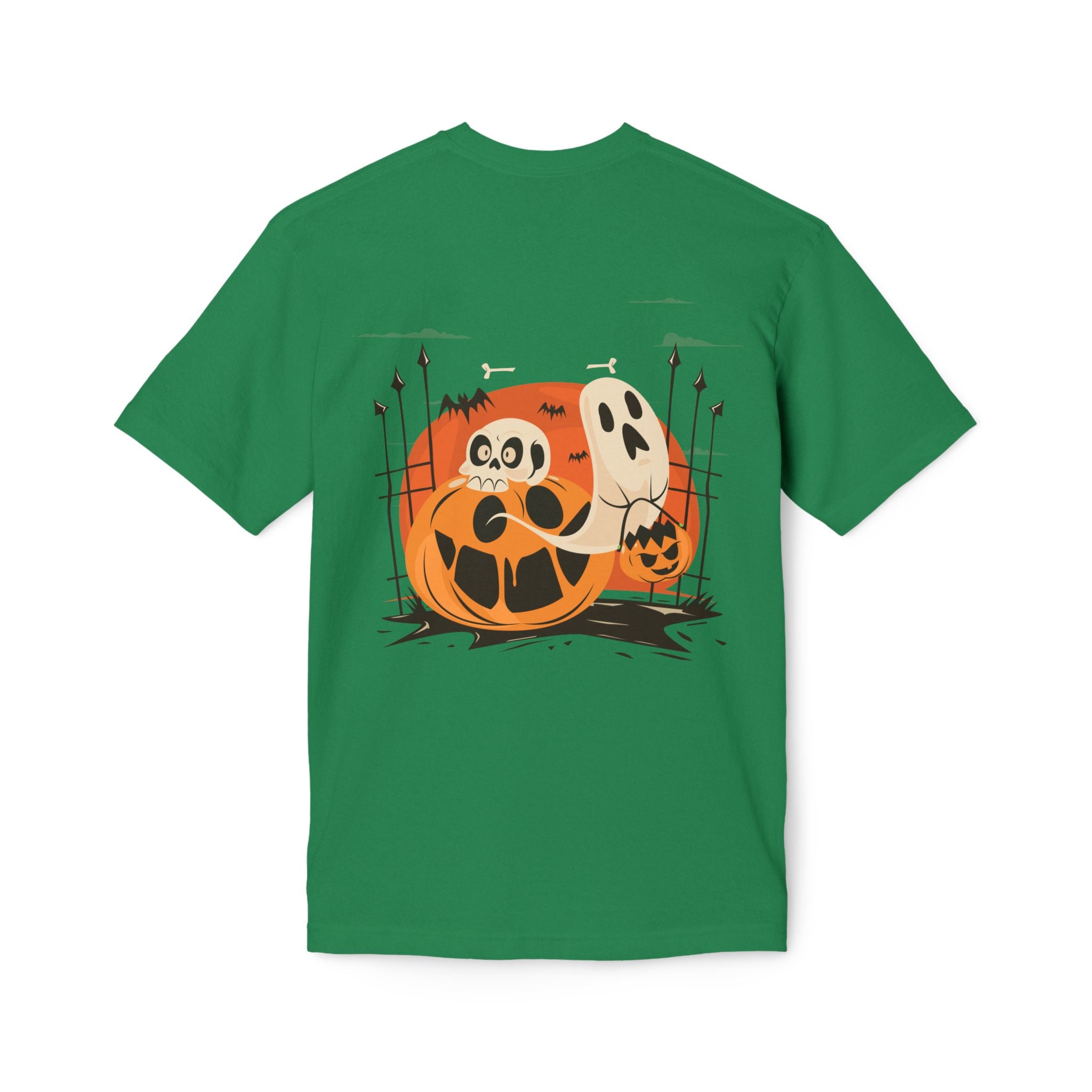 Halloween with Pumpkins | Unisex Midweight T-shirt, Made in US