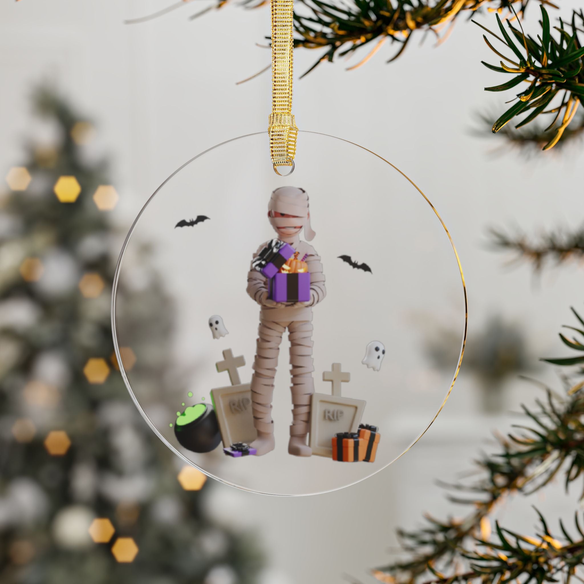 Halloween Mummy’s Spooky Surprise Gifts | Acrylic Ornaments