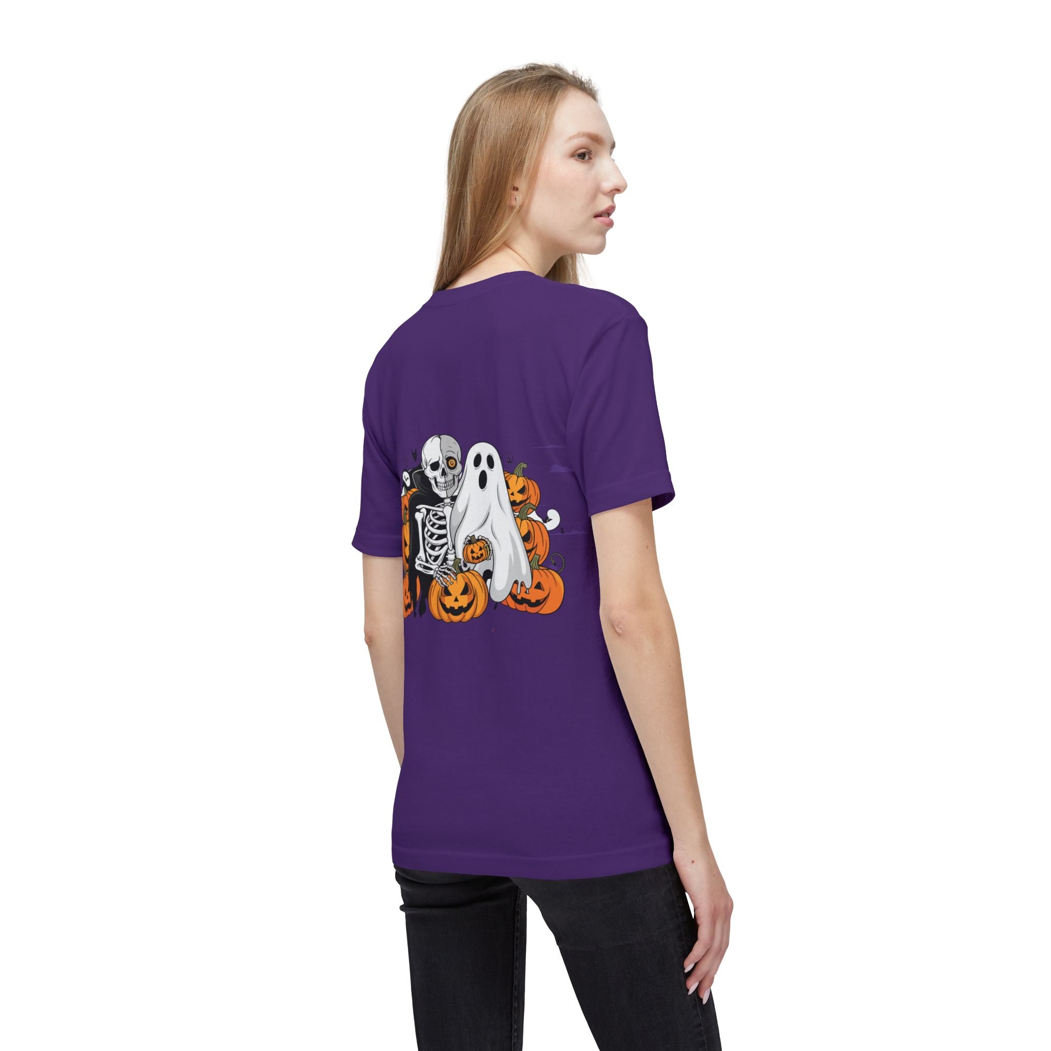 Halloween with Bats | Unisex Midweight T-shirt, Made in US