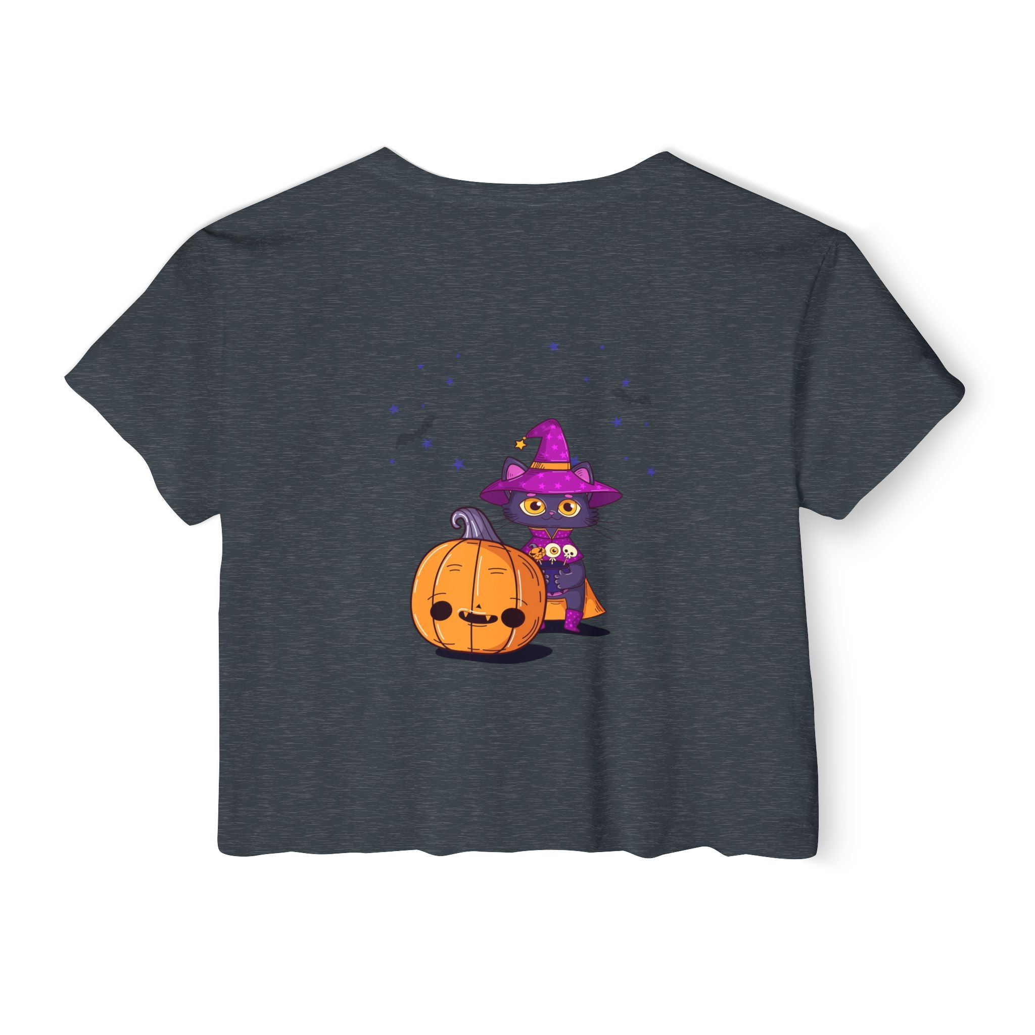 Halloween with Witch's Cats | Women's Festival Crop Top