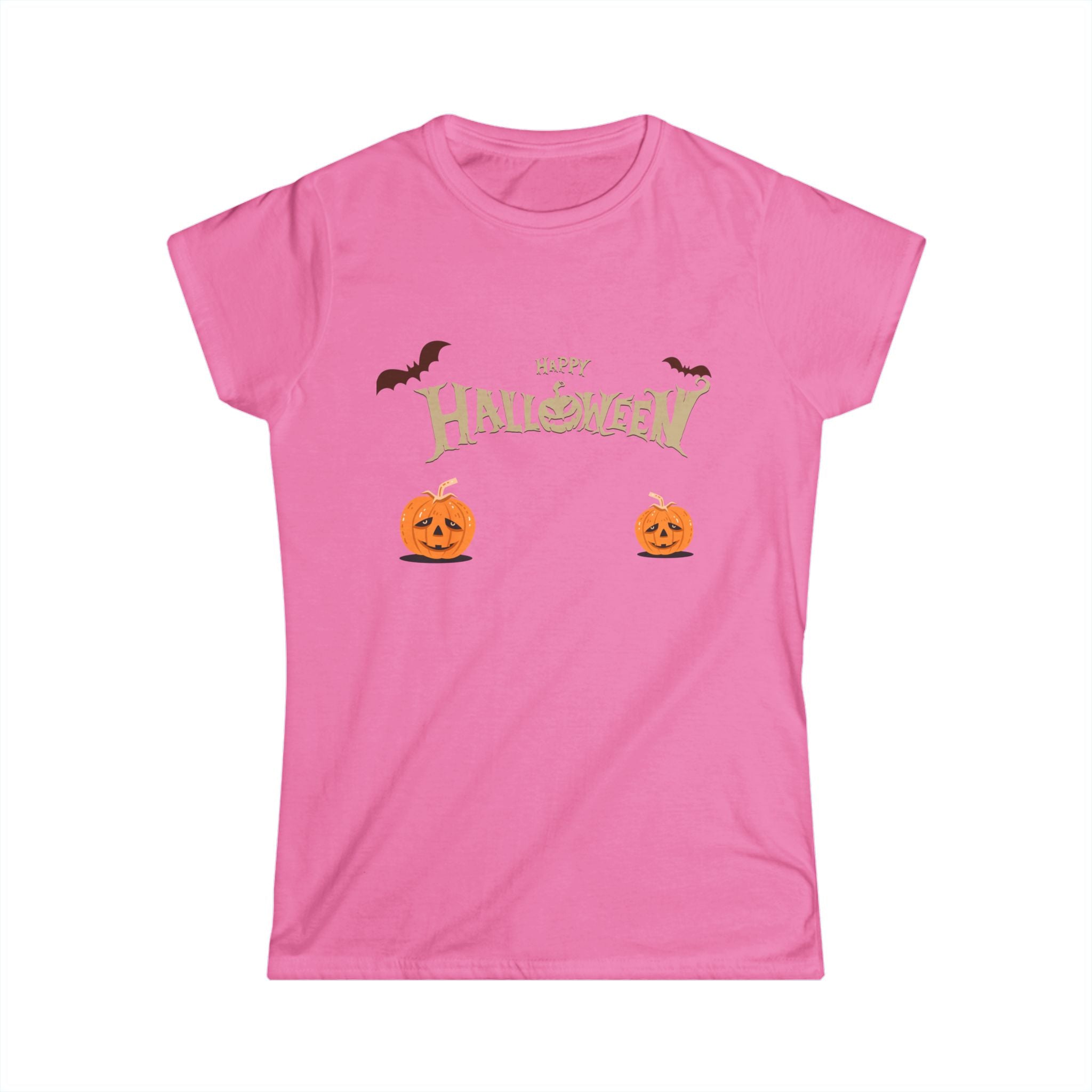 Halloween with Pumpkins | Women's Softstyle Tee