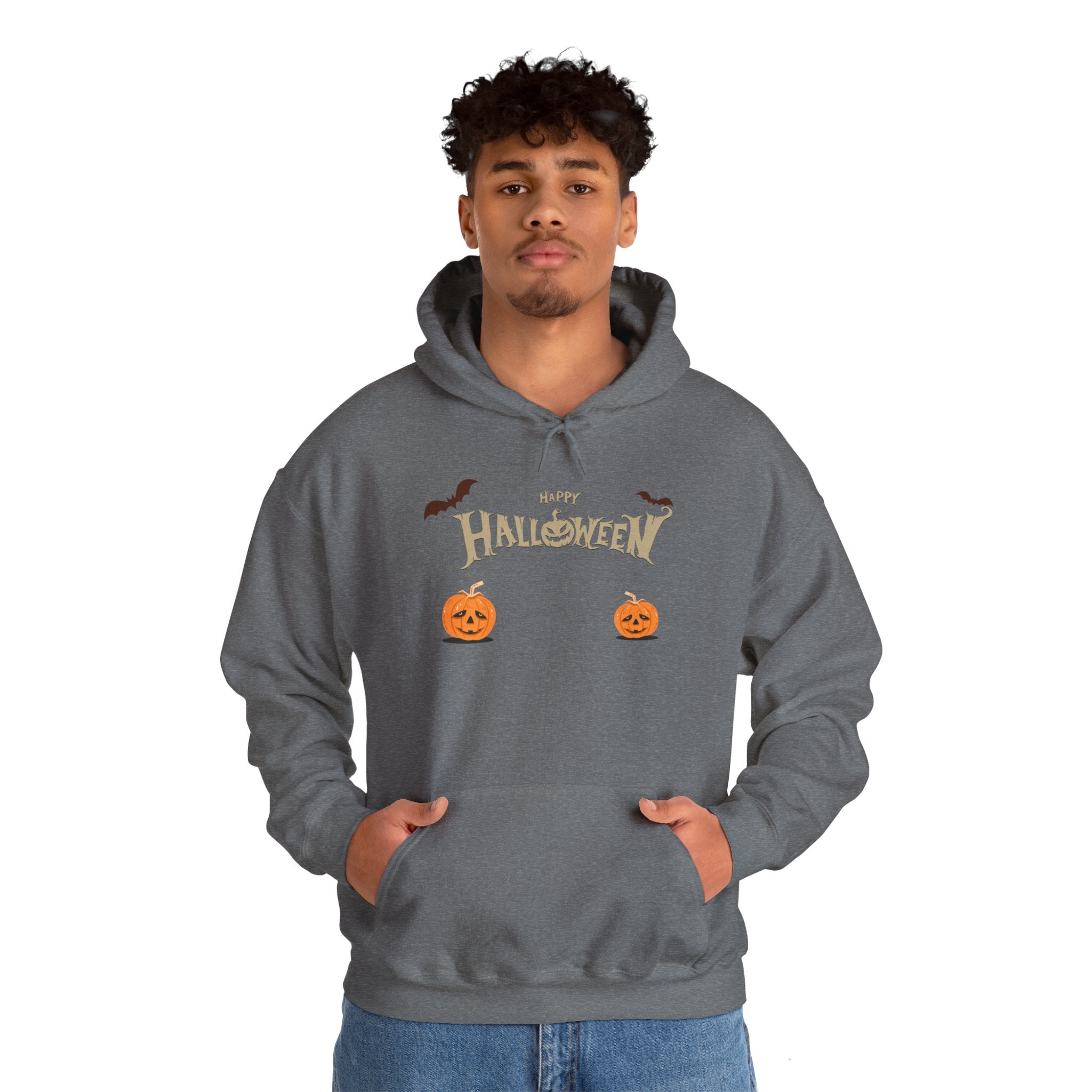 Halloween with Pumpkins | Unisex Heavy Blend Hooded Sweatshirt