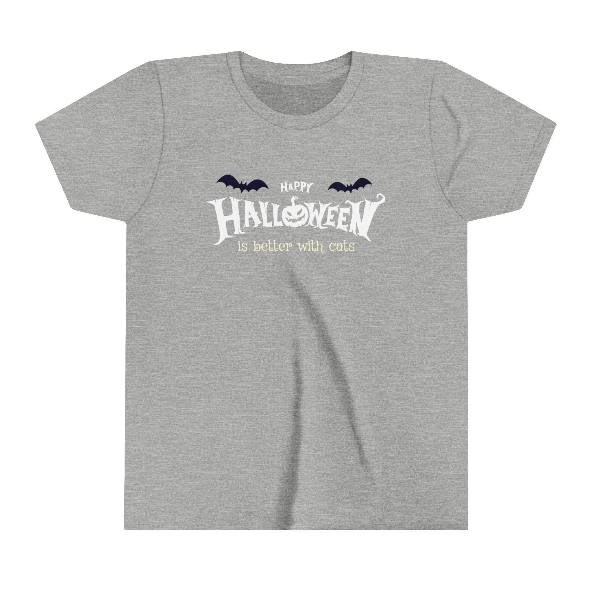 Halloween with Witch's Cats | Youth Short Sleeve Tee