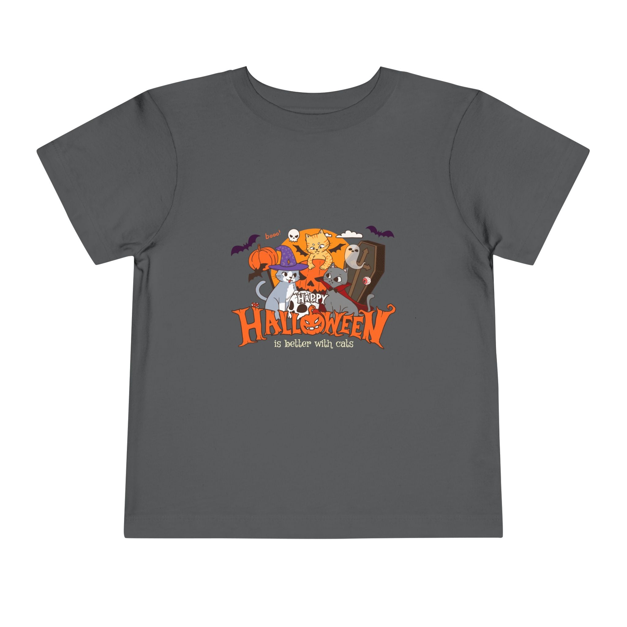 Halloween is Better with Cats | Toddler Short Sleeve Tee
