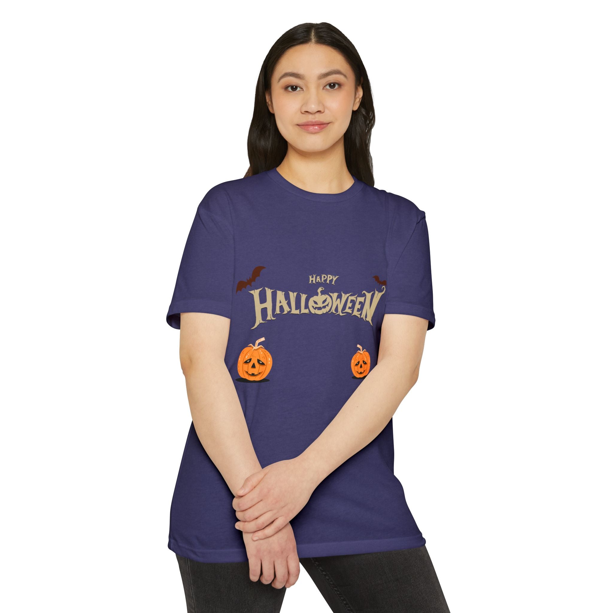 Halloween with Pumpkins | Unisex CVC Jersey T-shirt