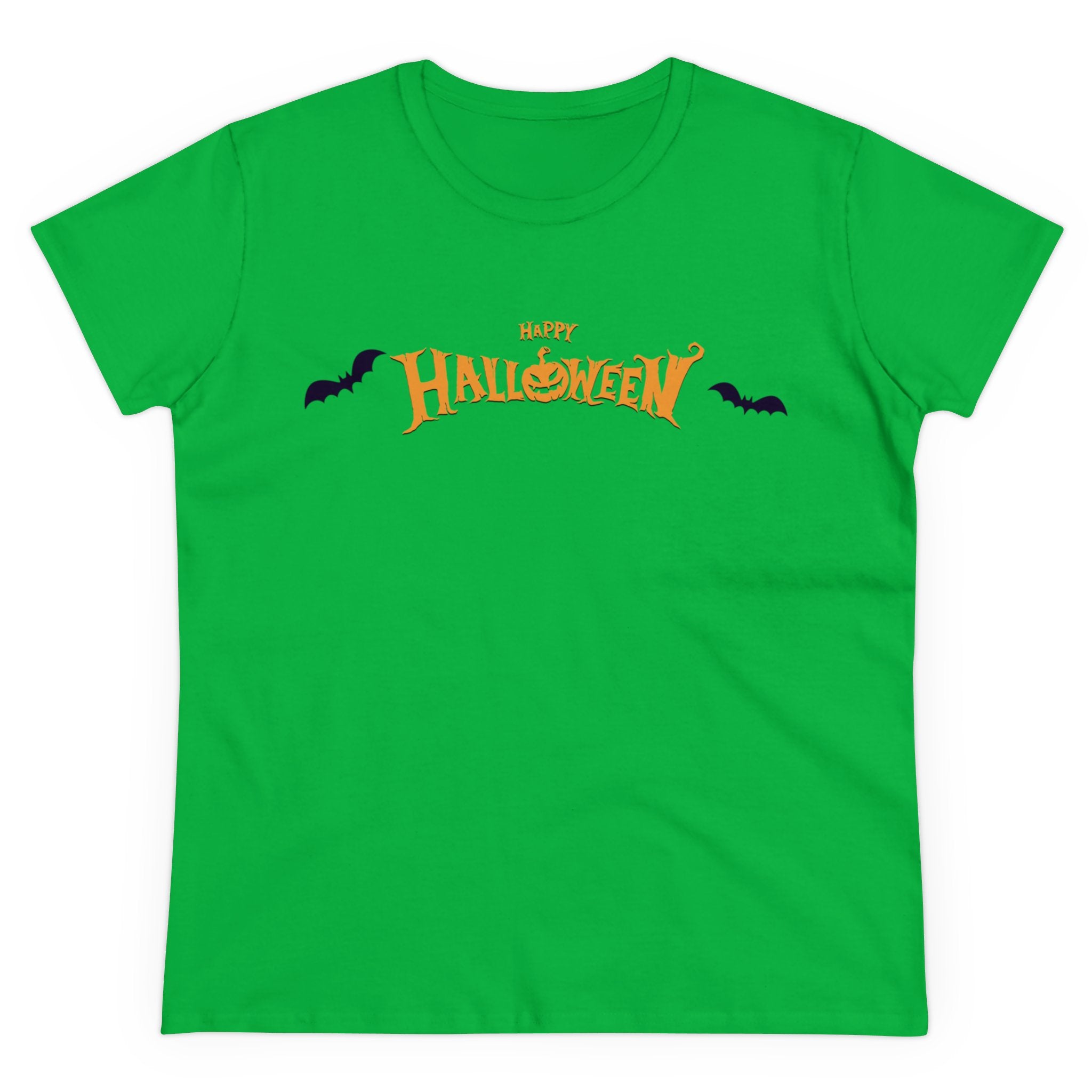 Halloween with Bats | Women's Midweight Cotton Tee