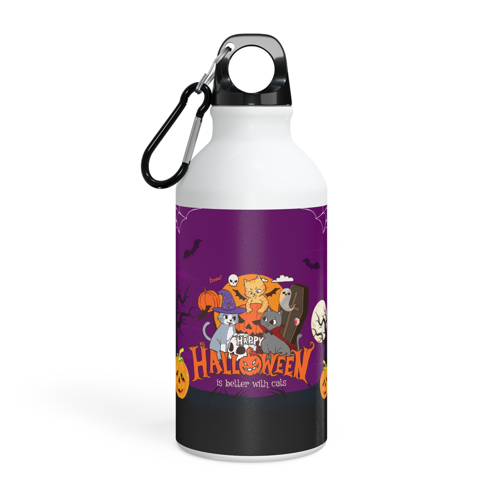 Happy Halloween is Better with Cats | Oregon Sport Bottle
