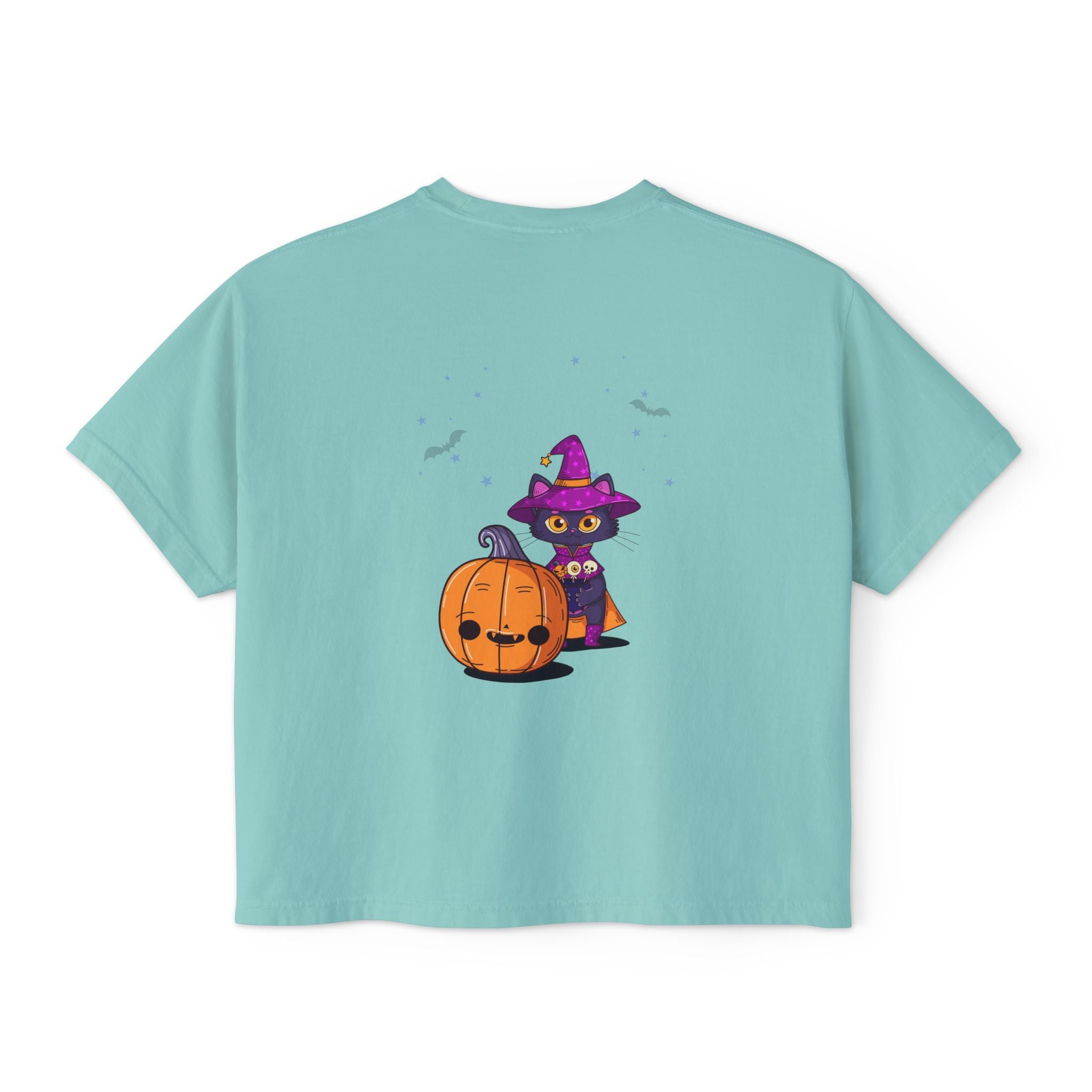 Halloween with Witch's Cats | Women's Boxy Tee