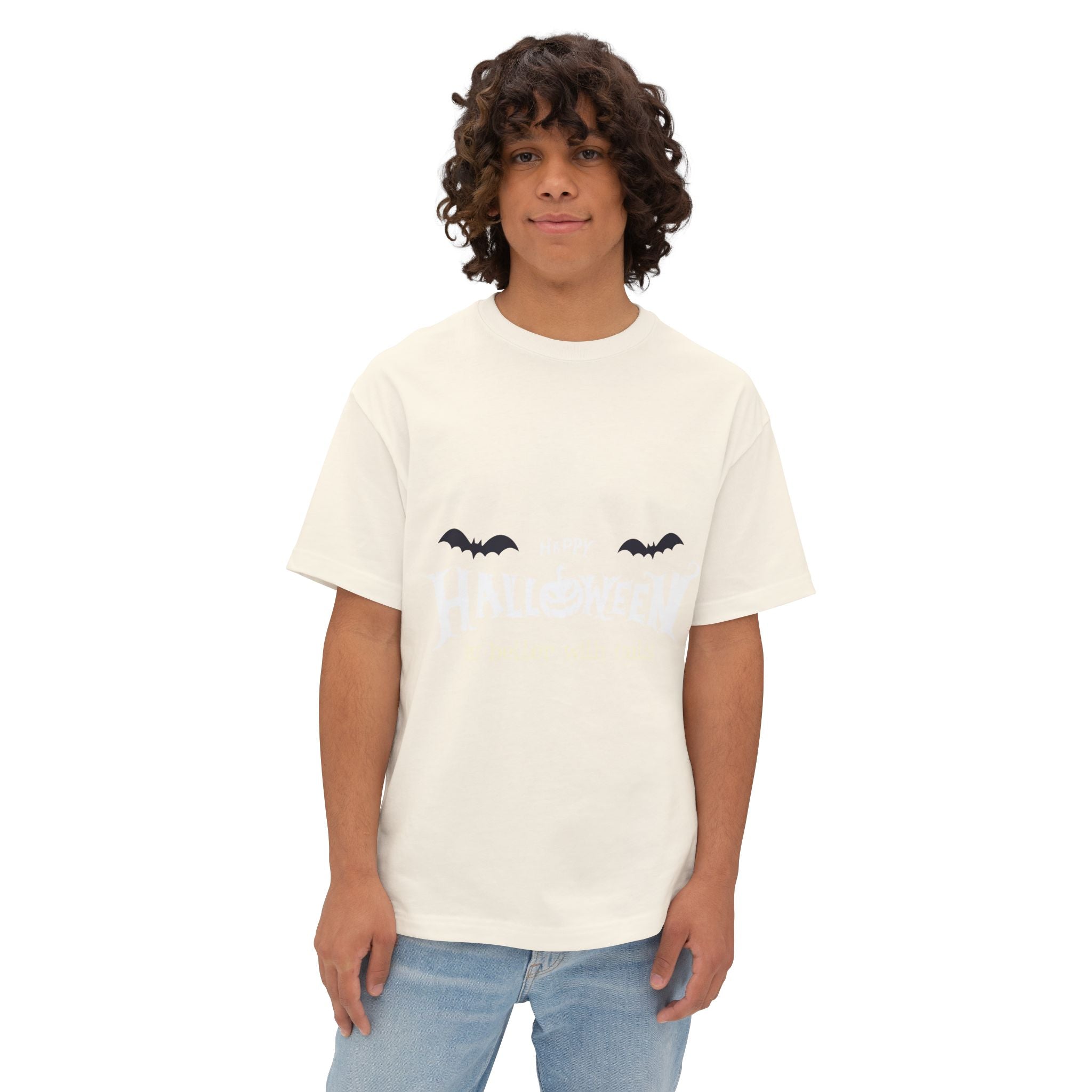 Halloween with Witch's Cats | Unisex Oversized Boxy Tee