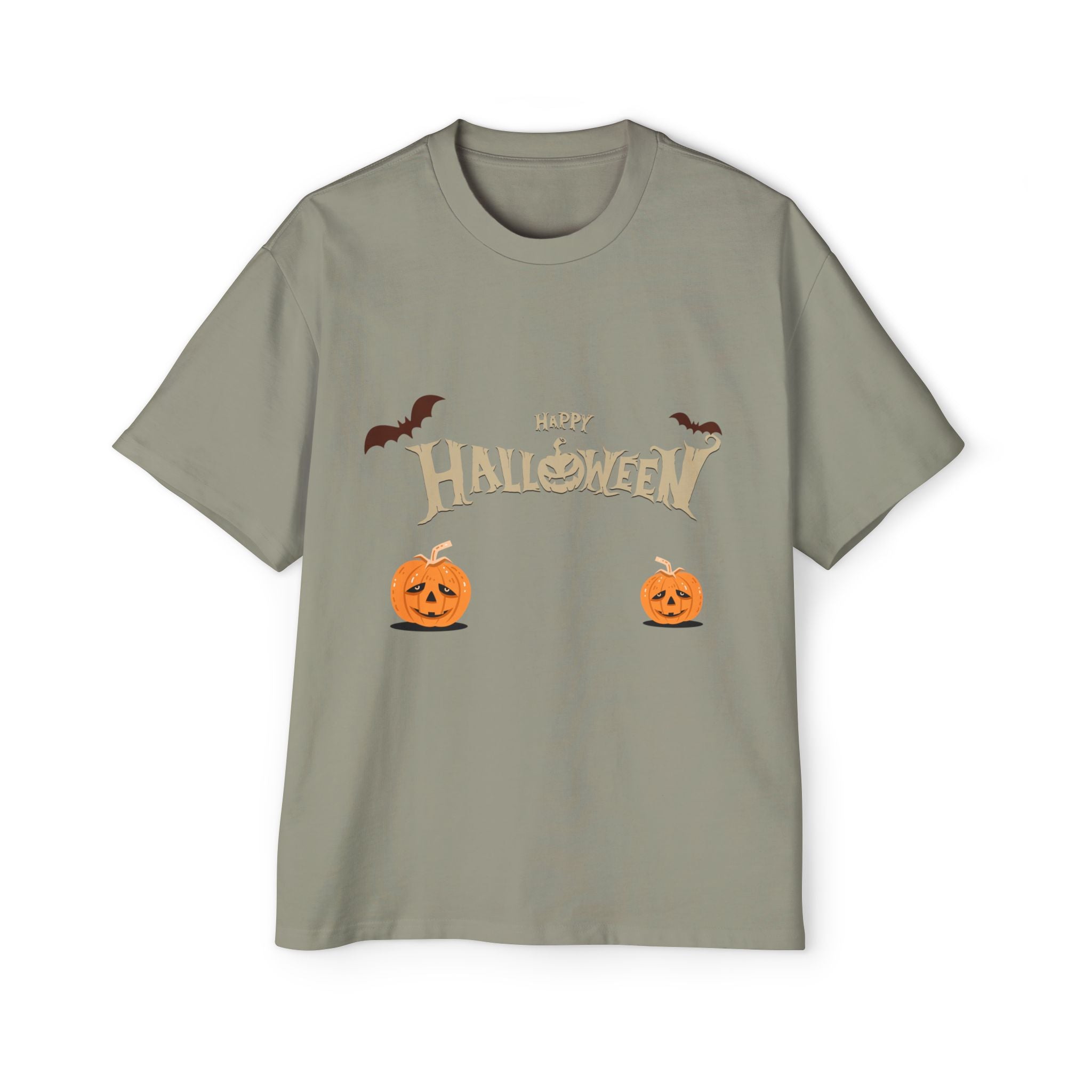 Halloween with Pumpkins | Men's Heavy Oversized Tee