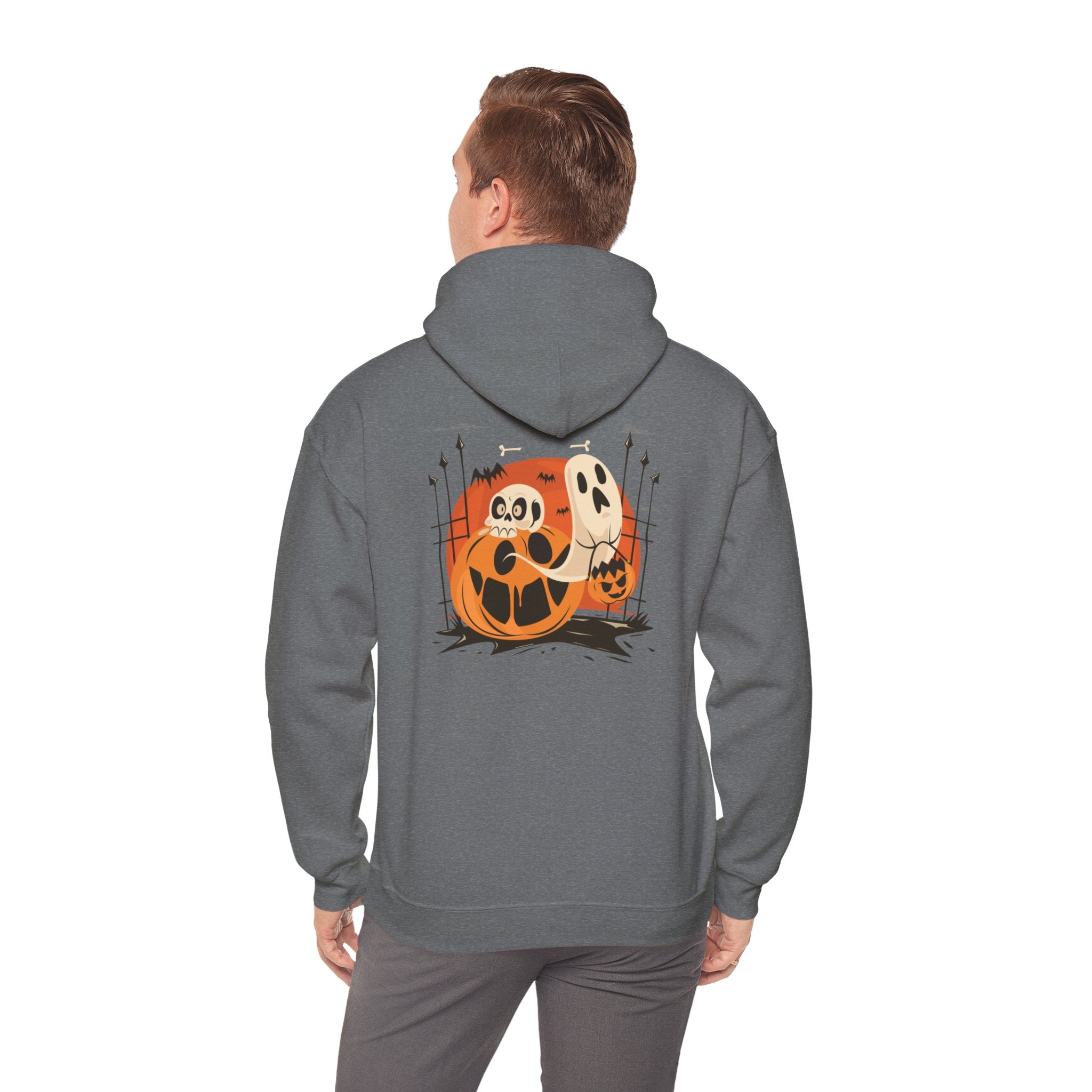 Halloween with Pumpkins | Unisex Heavy Blend Hooded Sweatshirt