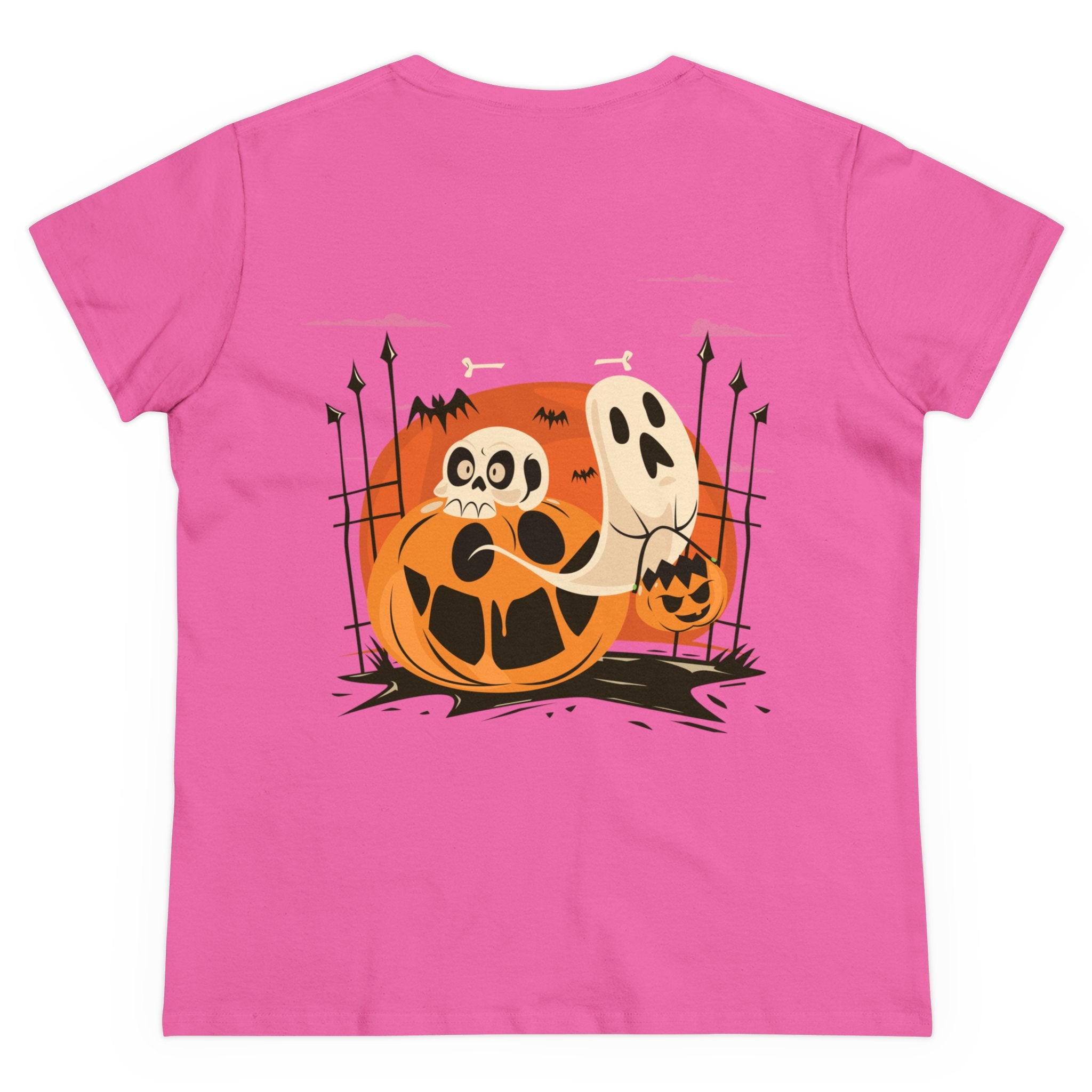 Halloween with Pumpkins | Women's Midweight Cotton Tee