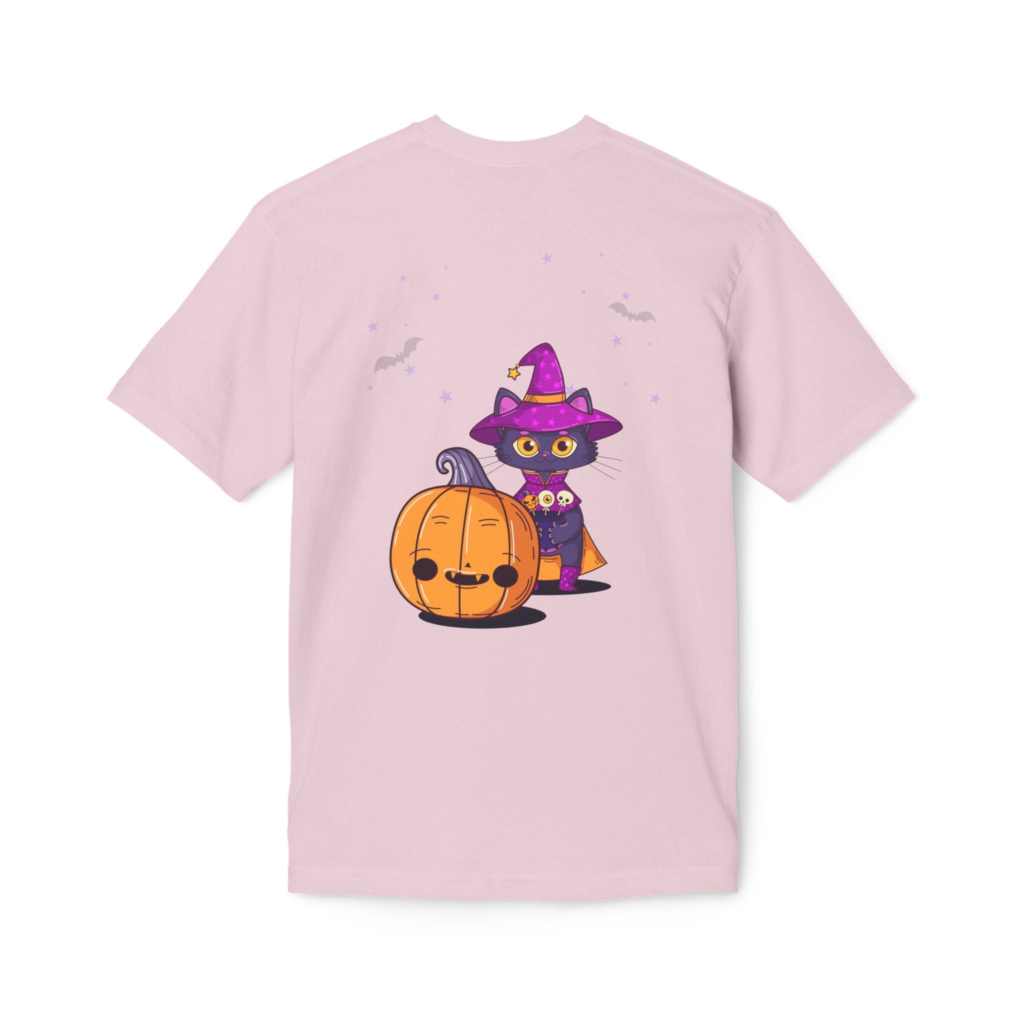 Halloween with Witch's Cats | Unisex Midweight T-shirt, Made in US