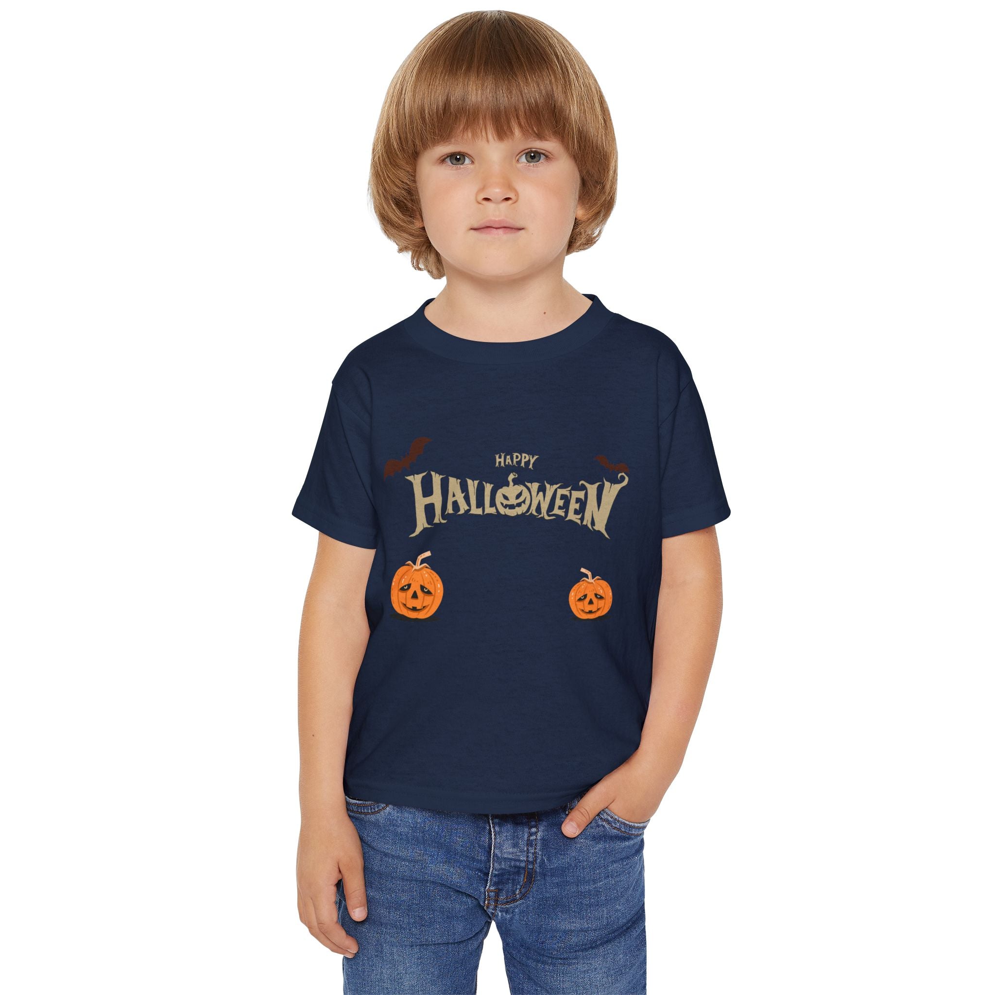 Halloween with Pumpkins | Heavy Cotton Toddler T-shirt