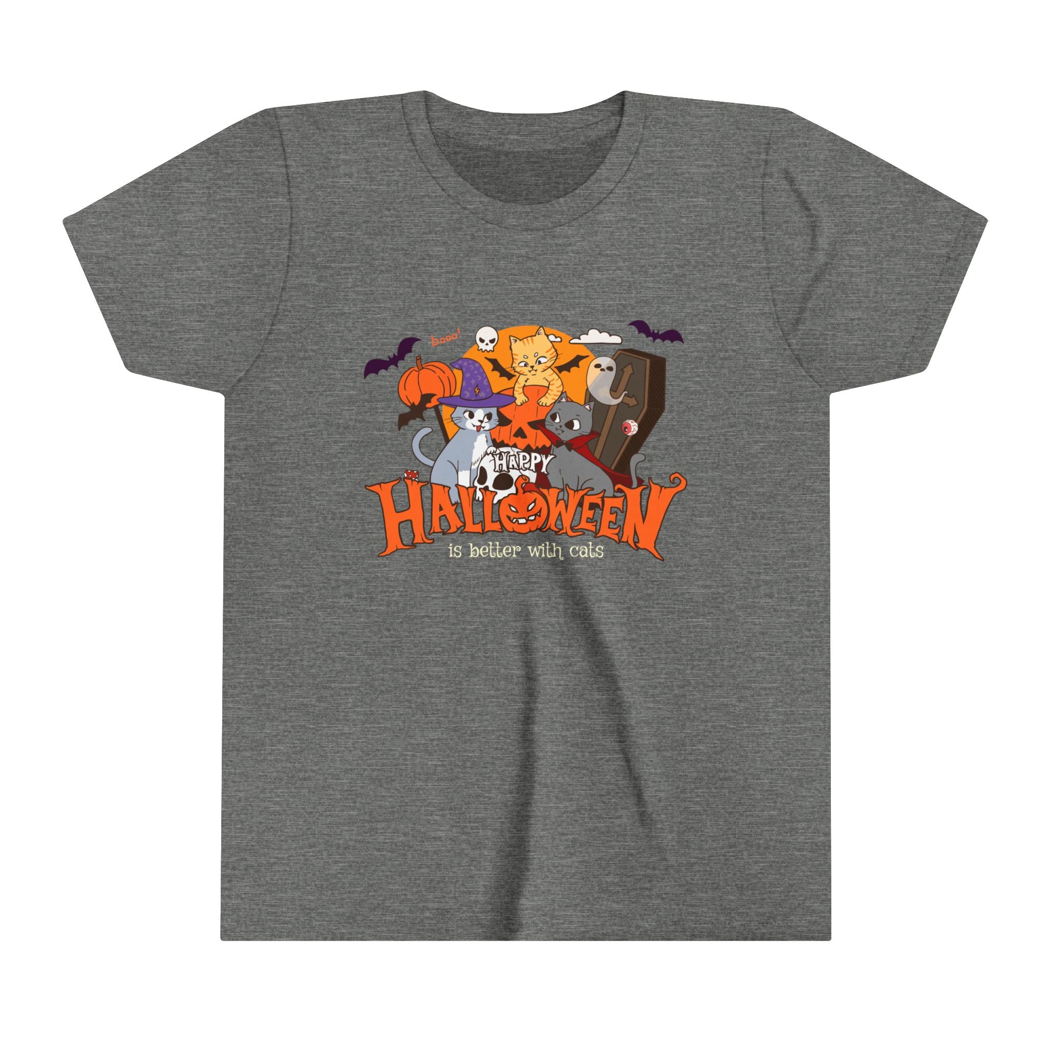 Halloween is Better with Cats | Youth Short Sleeve Tee