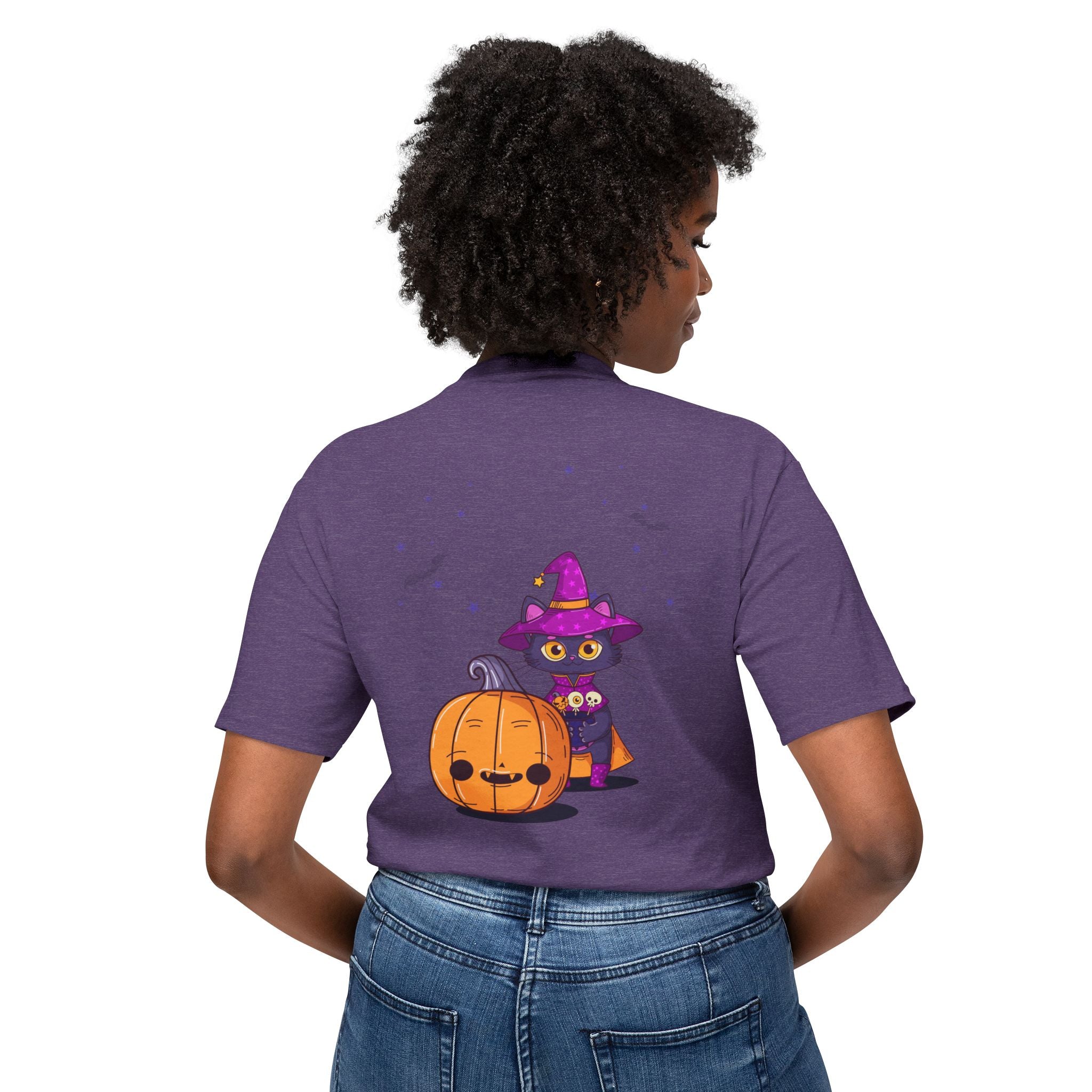 Halloween with Witch's Cats | Unisex HD Cotton™ T-shirt