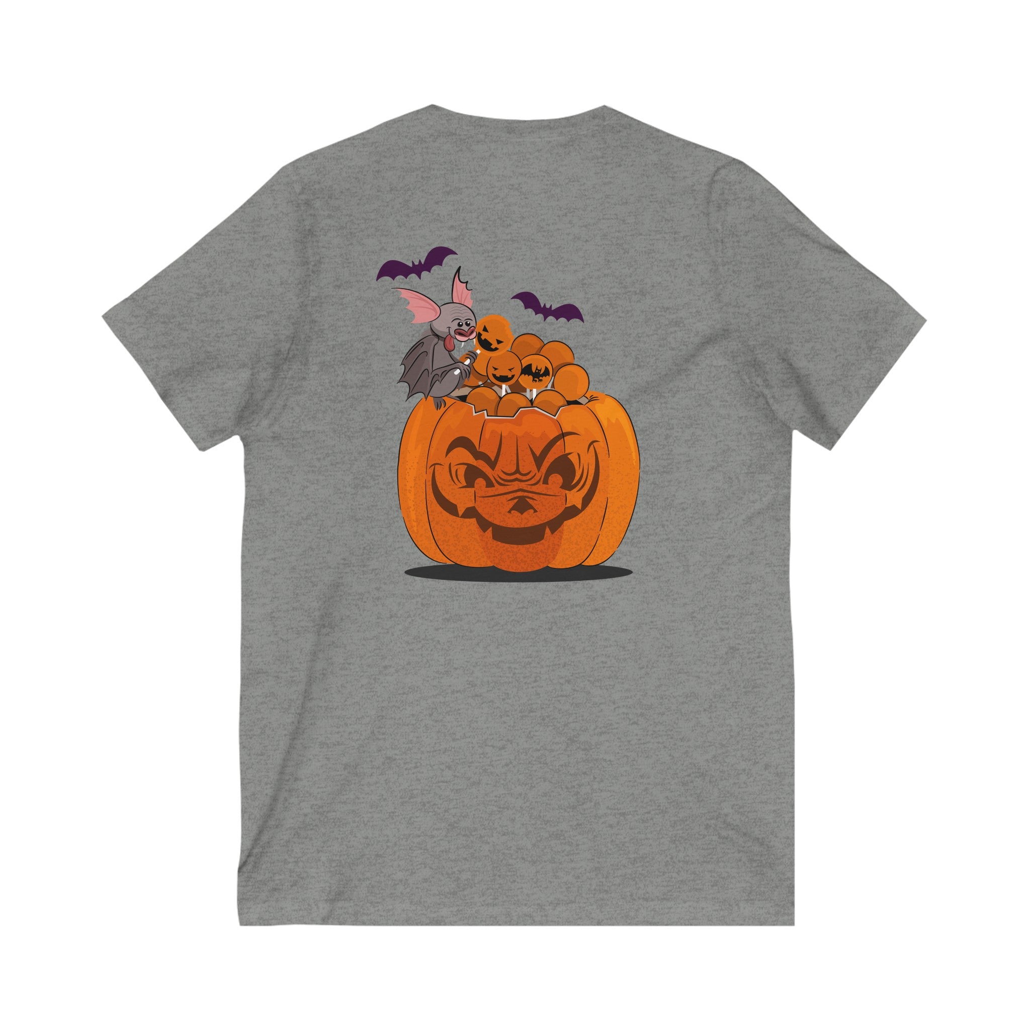 Halloween Trick or Treat  | Unisex Jersey Short Sleeve V-Neck Tee