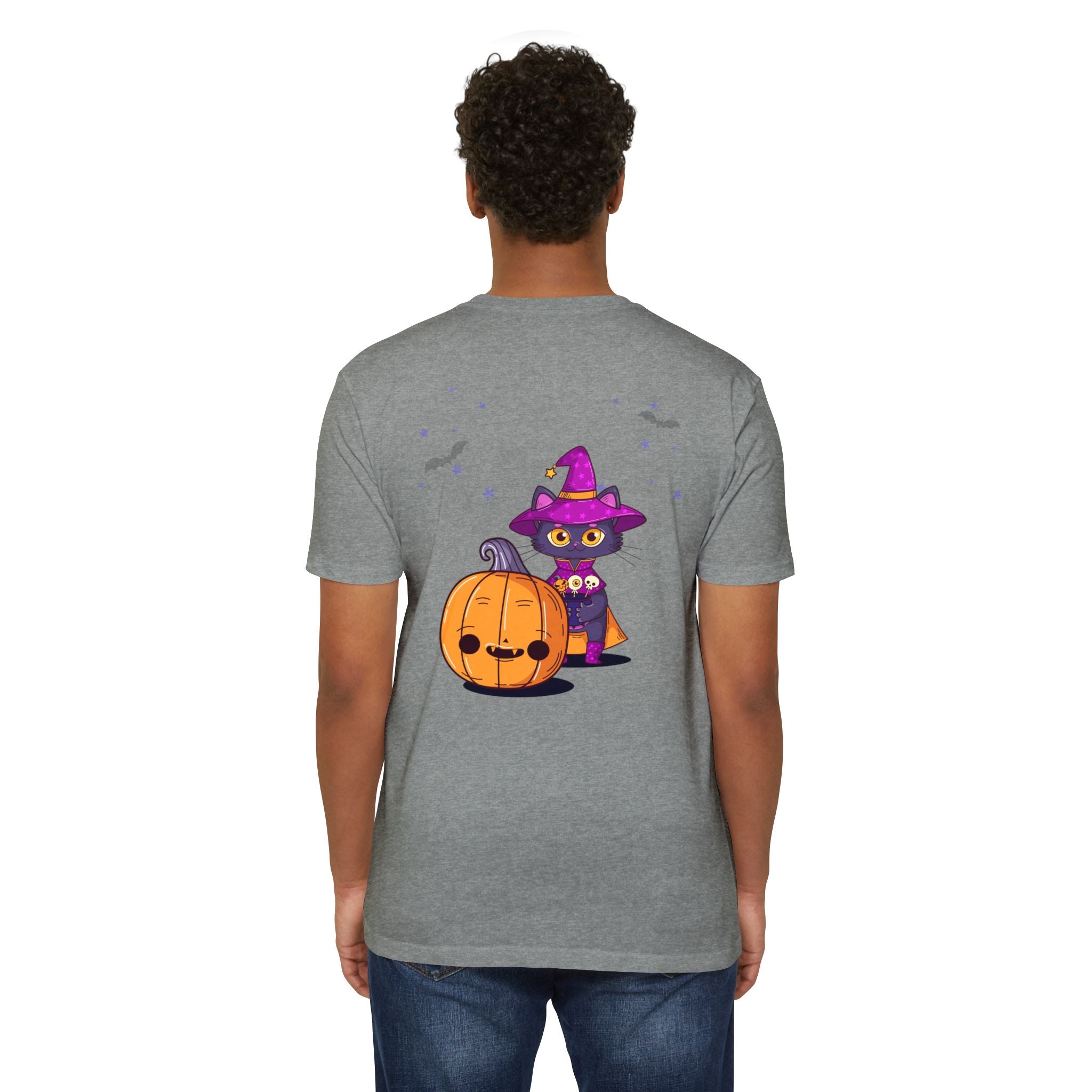 Halloween with Witch's Cats | Unisex CVC Jersey T-shirt