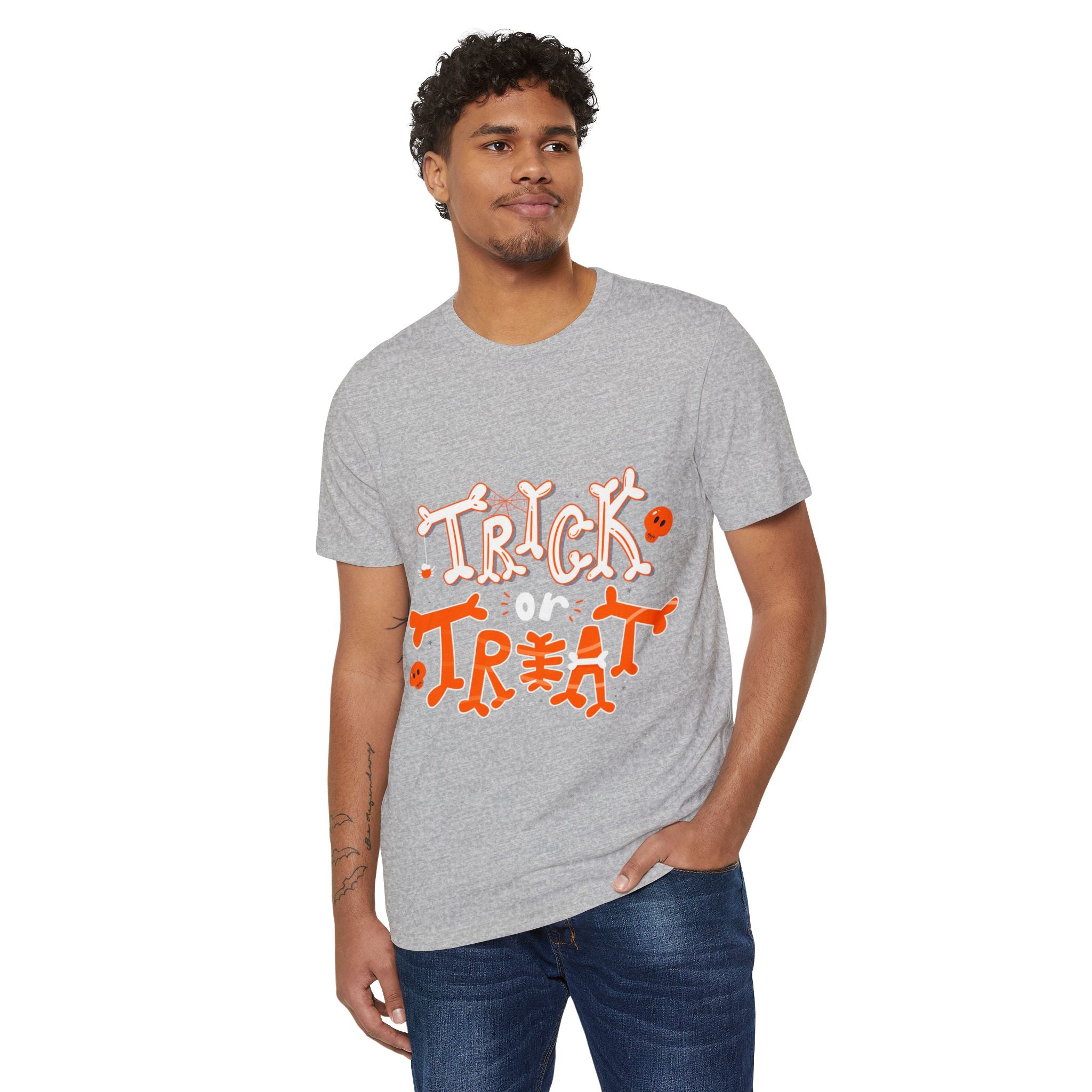 Halloween Trick or Treat | Unisex Recycled Organic T-Shirt