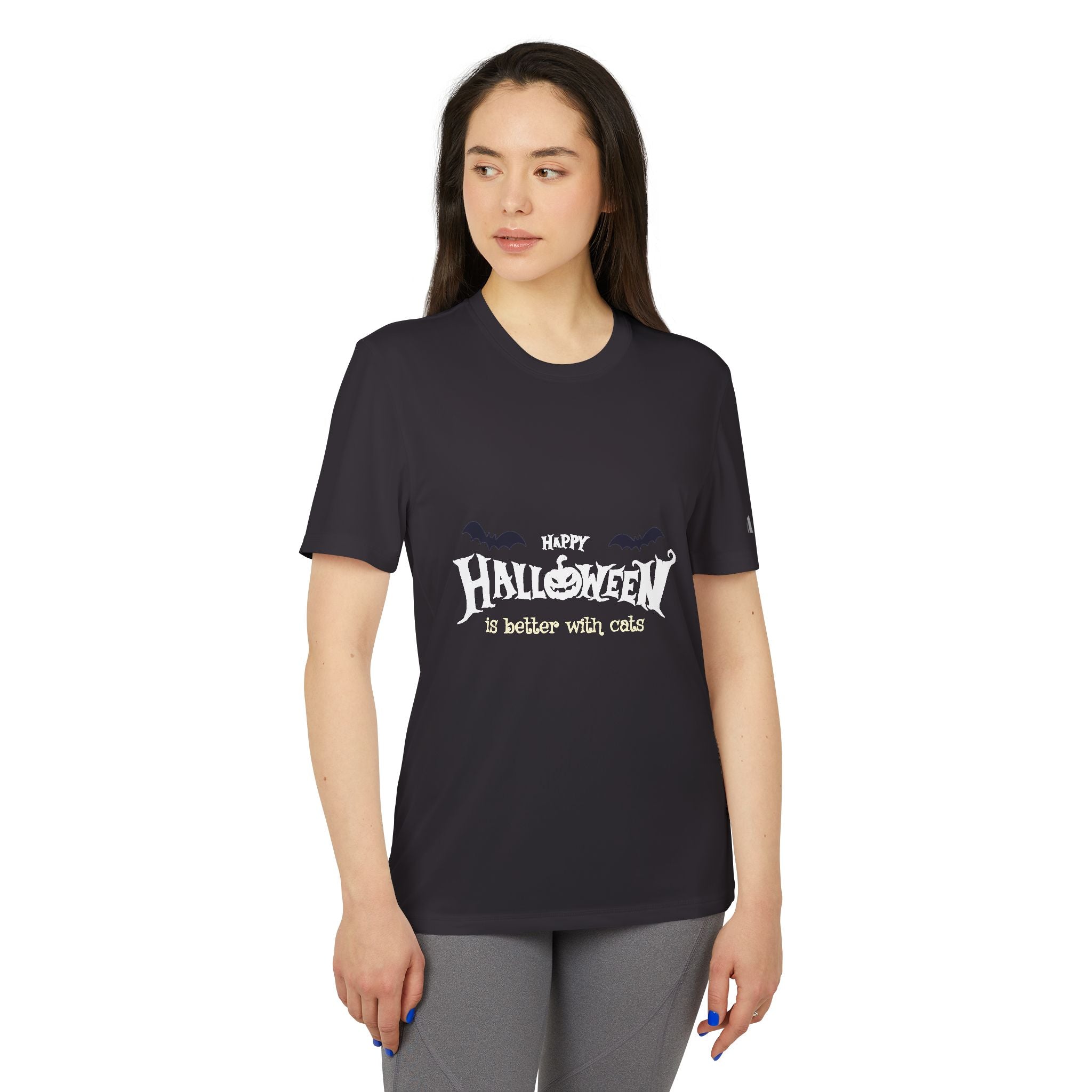 Halloween with Witch's Cats | adidas Unisex Sport T-shirt