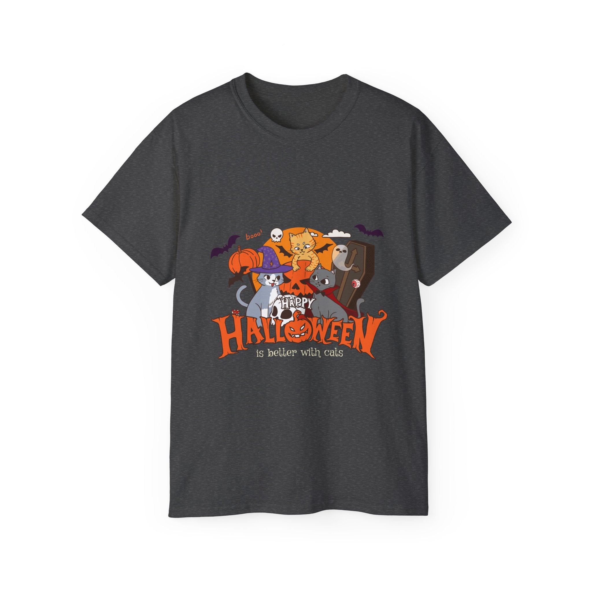 Halloween is Better with Cats | Unisex Ultra Cotton Tee