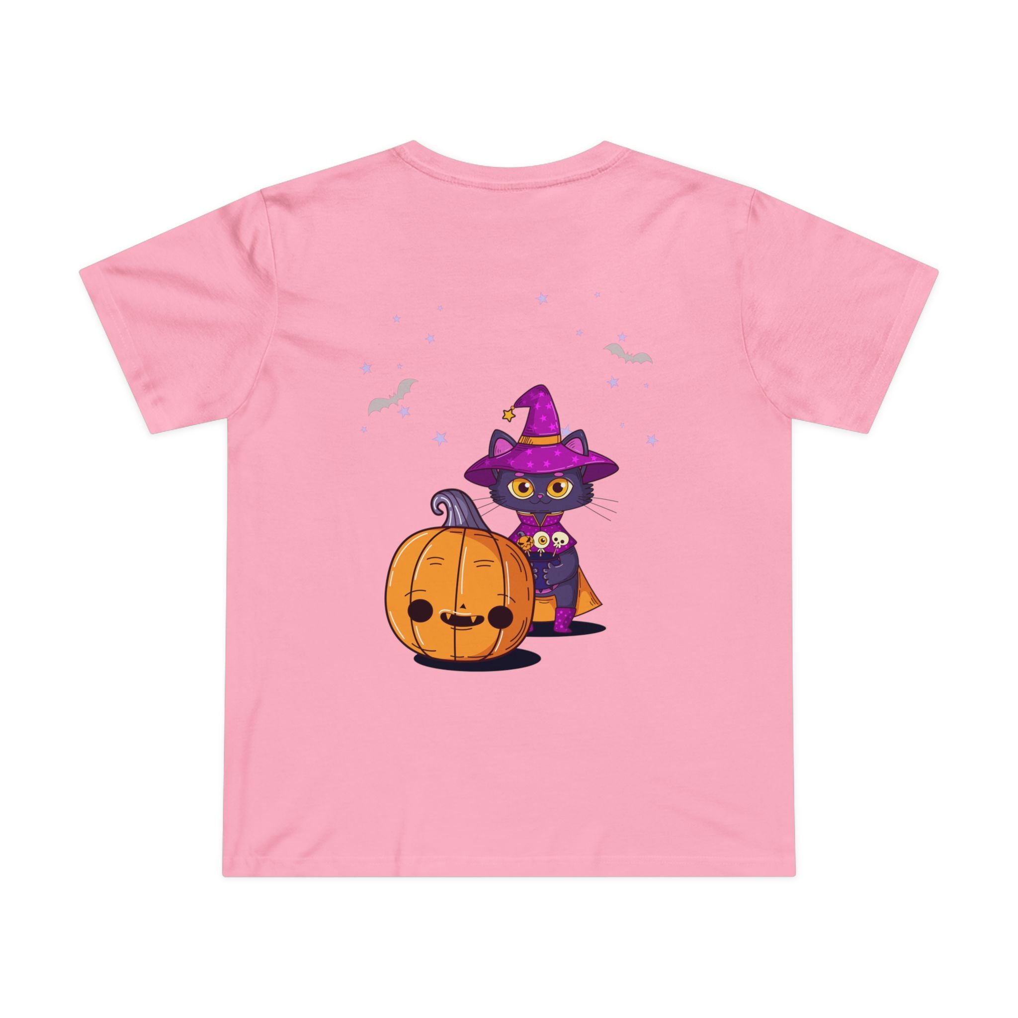 Halloween with Witch's Cats | Women’s Maple Tee
