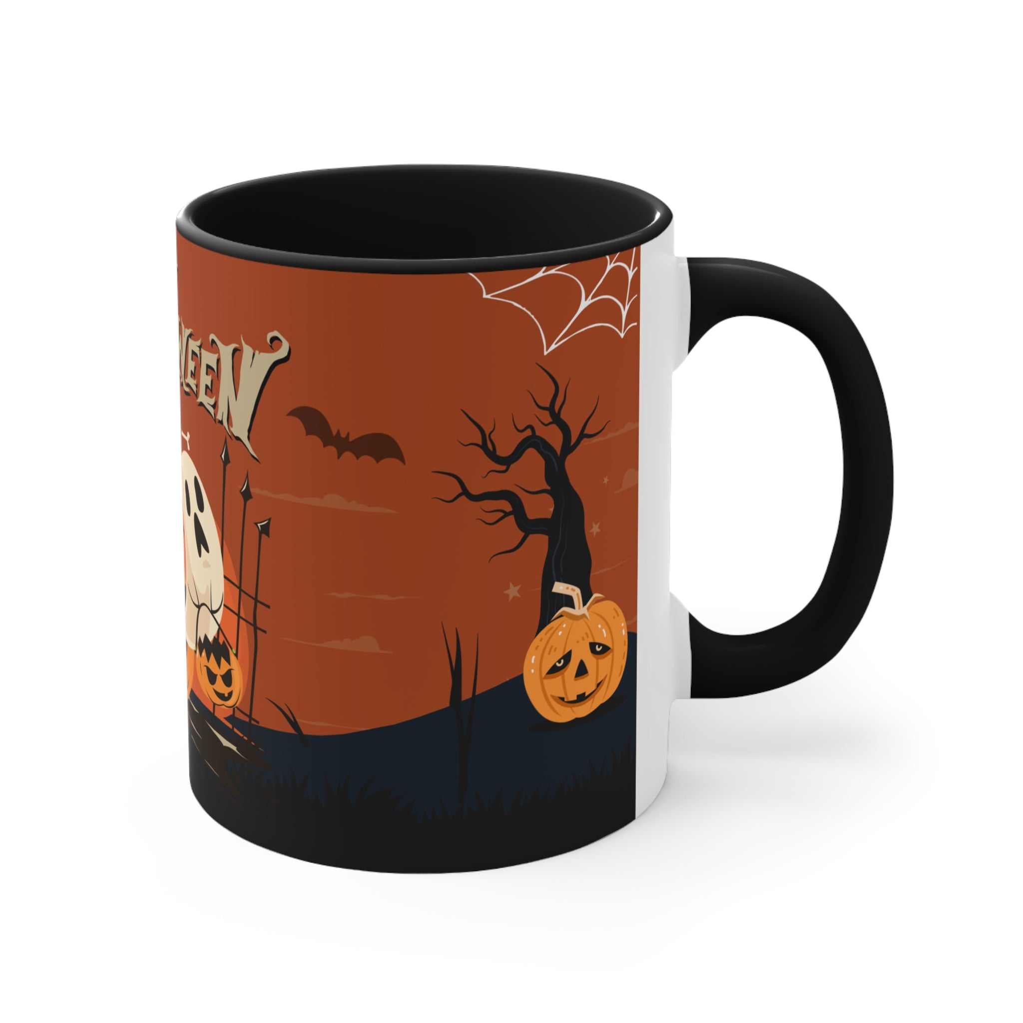 Happy Halloween with Pumpkin | Accent Mugs