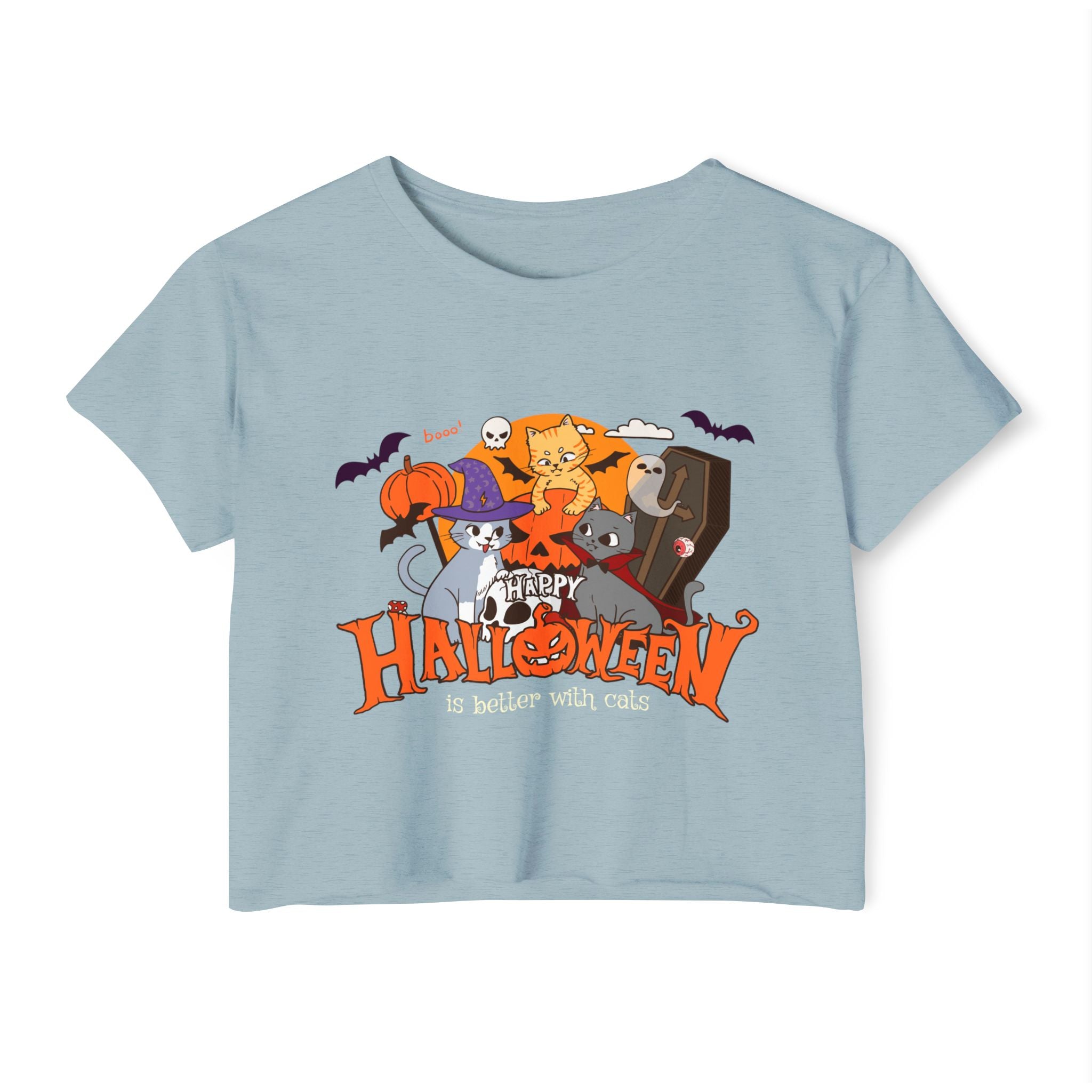 Halloween is Better with Cats | Women's Festival Crop Top