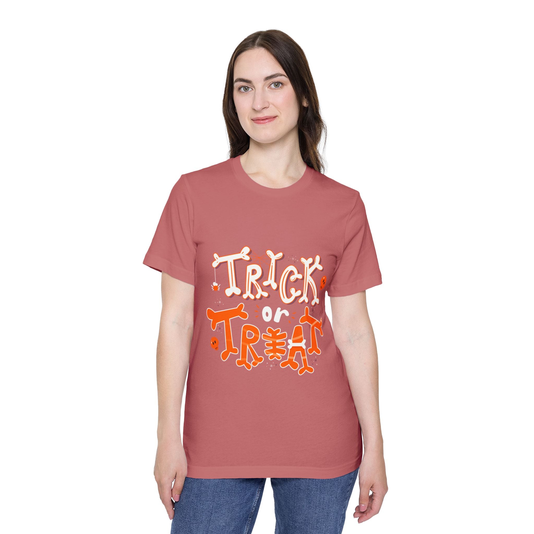 Halloween Trick or Treat | USA-Made Unisex Short-Sleeve Jersey T-Shirt