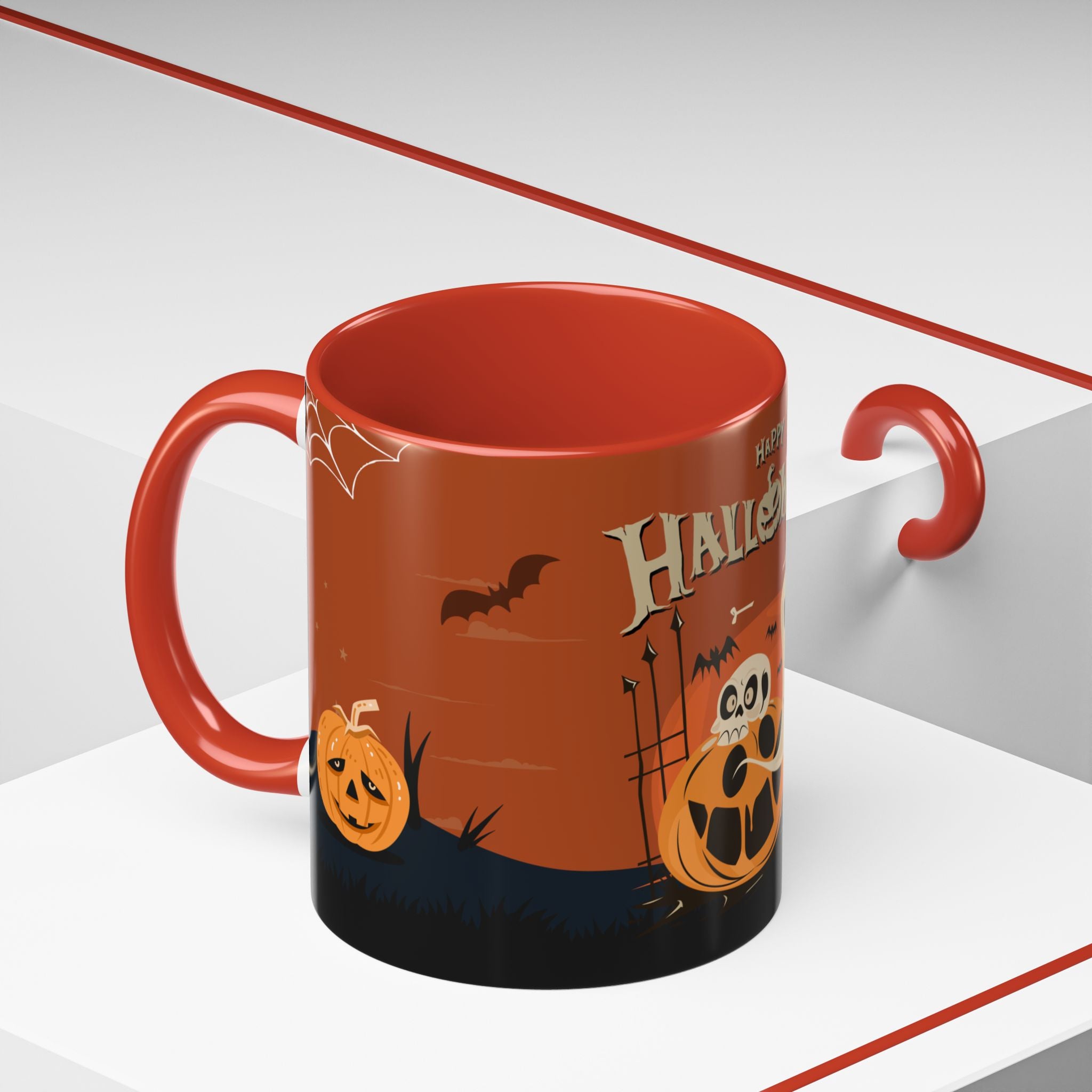 Happy Halloween with Pumpkin | Accent Coffee Mug