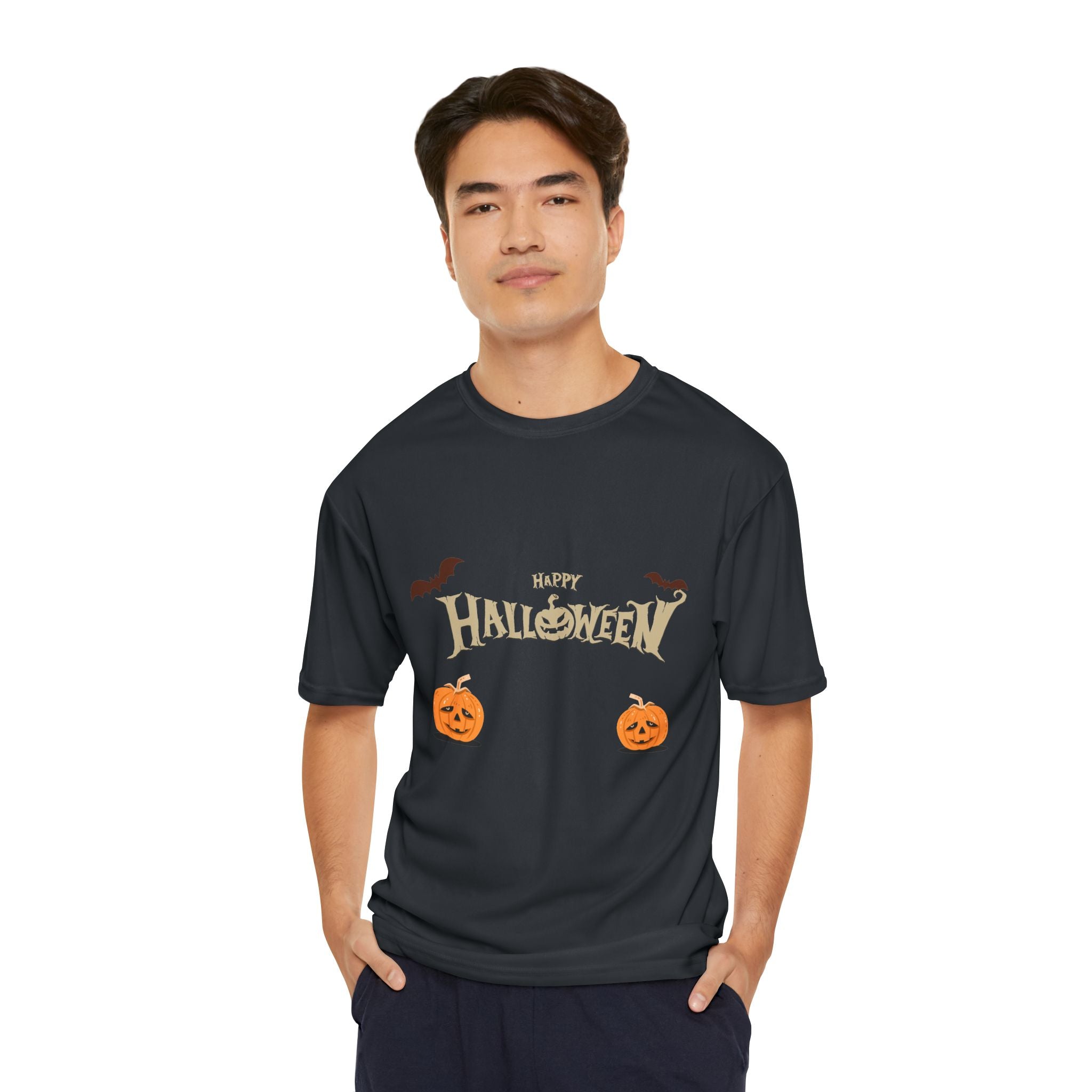 Halloween with Pumpkins | Men's Performance T-Shirt