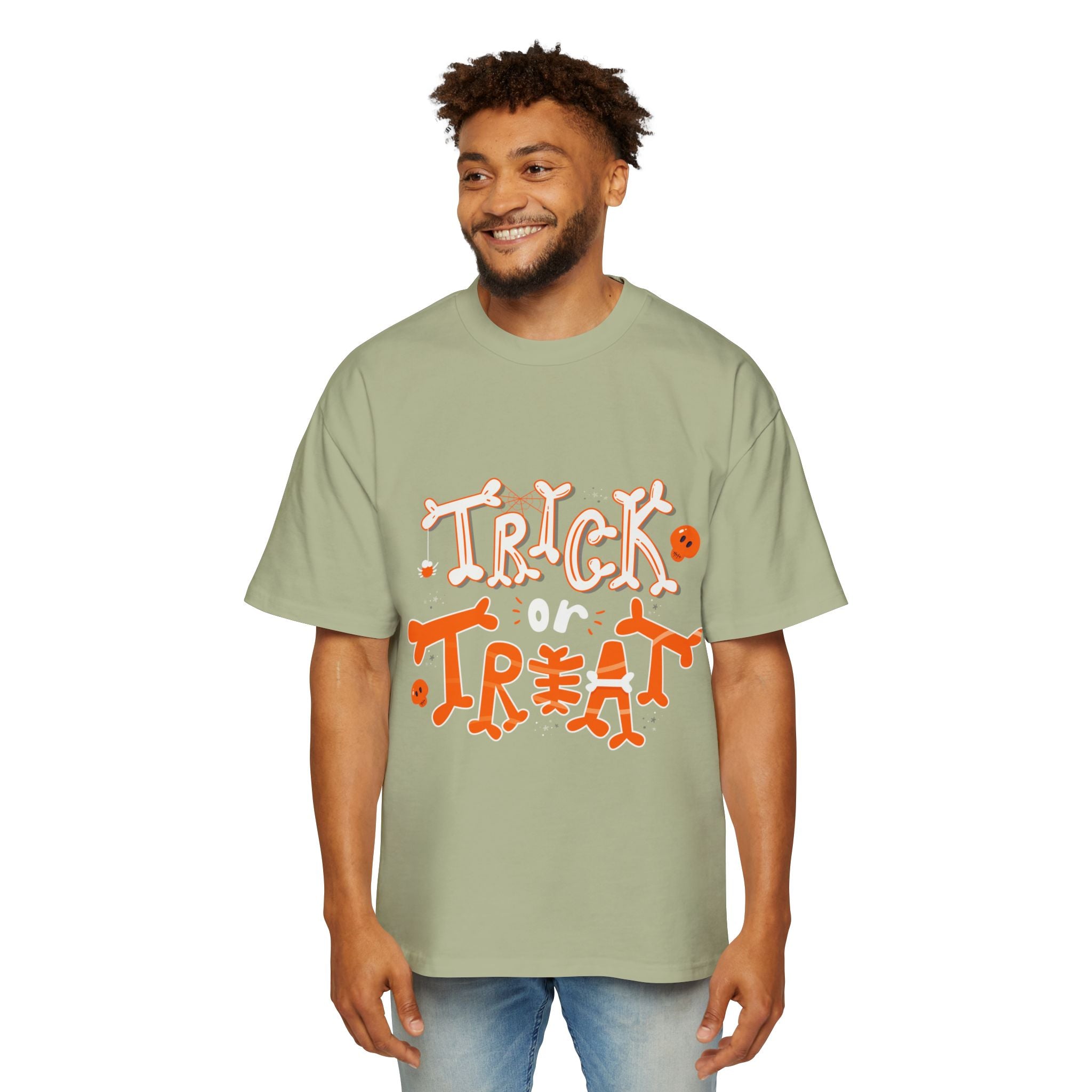 Halloween Trick or Treat | Men's Heavy Oversized Tee