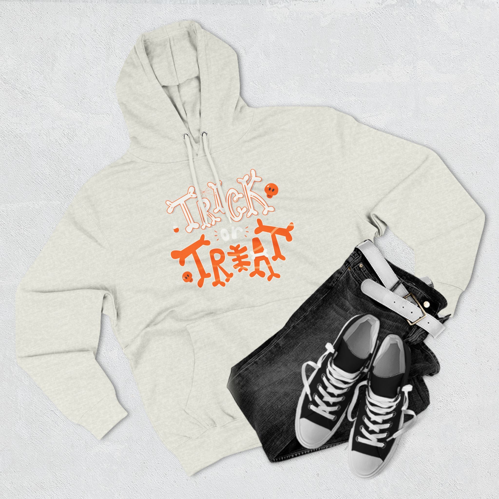Halloween Trick or Treat | Three-Panel Fleece Hoodie