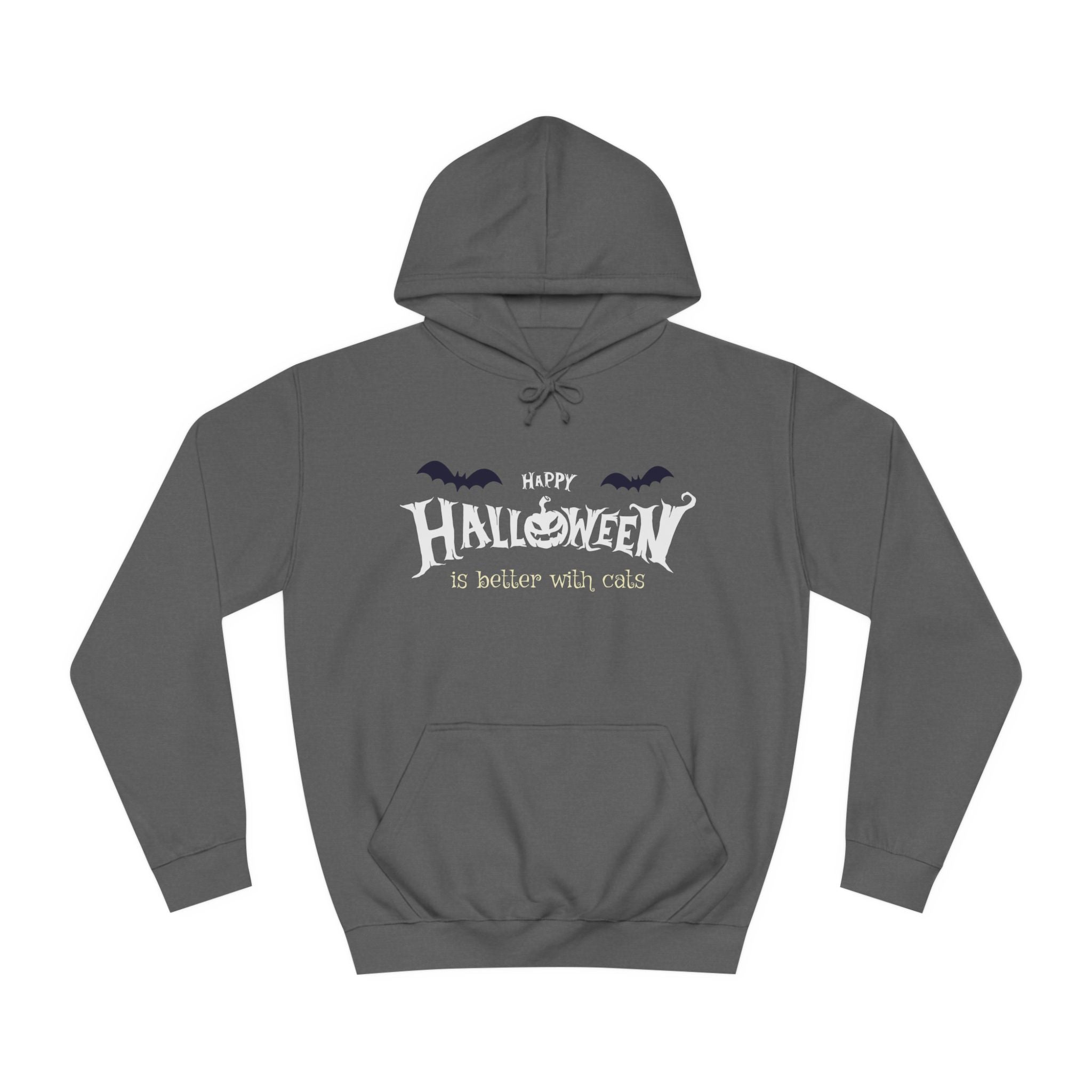 Halloween with Witch's Cats | Unisex College Hoodie