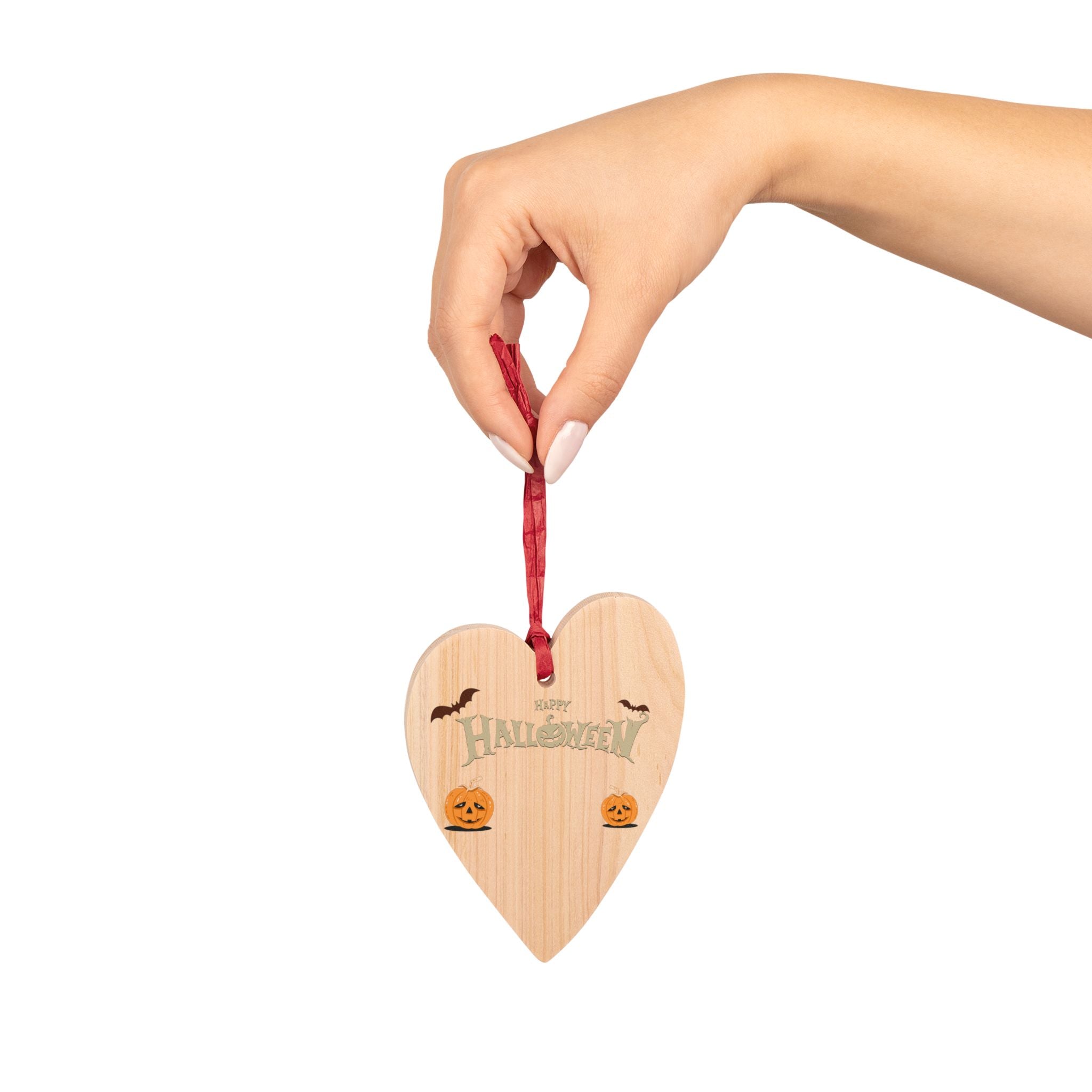 Happy Halloween with Pumpkin | Wooden Ornaments