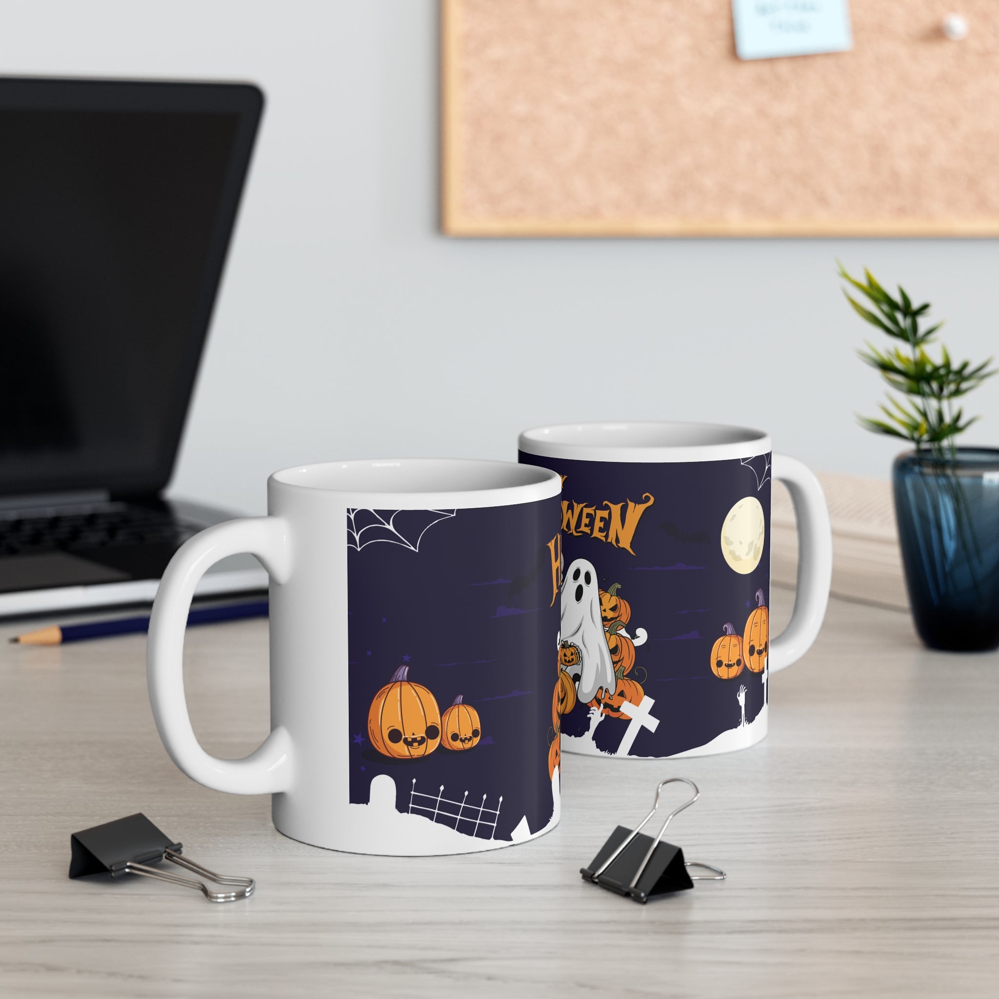 Halloween is Better with Skeleton | White Ceramic Mug