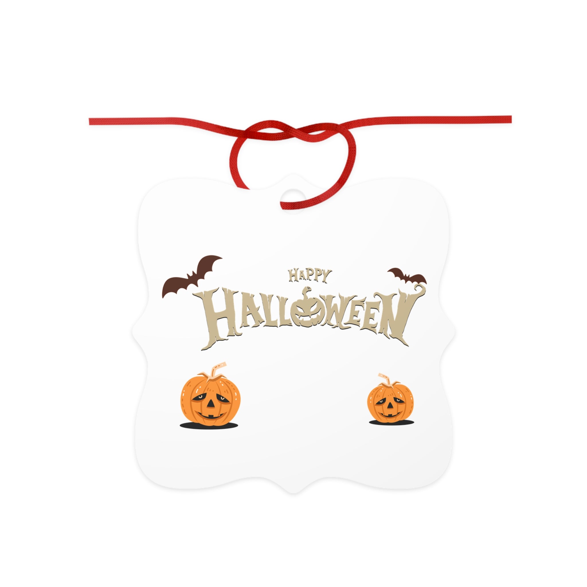 Happy Halloween with Pumpkin | Aluminum Ornaments