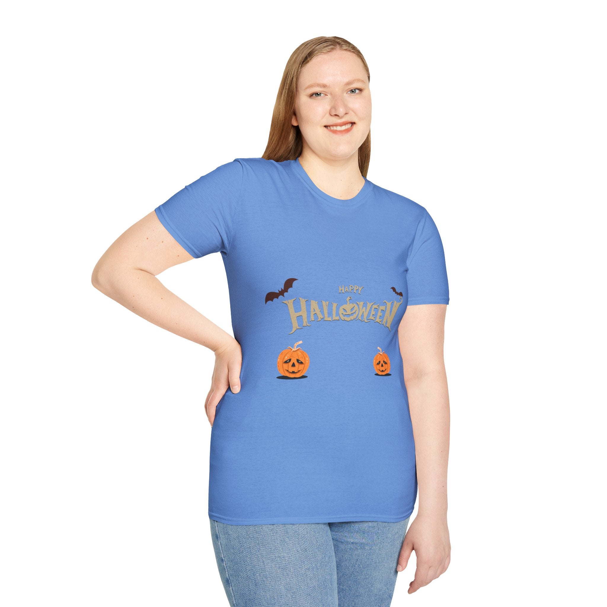 Halloween with Pumpkins | Unisex Softstyle T-Shirt