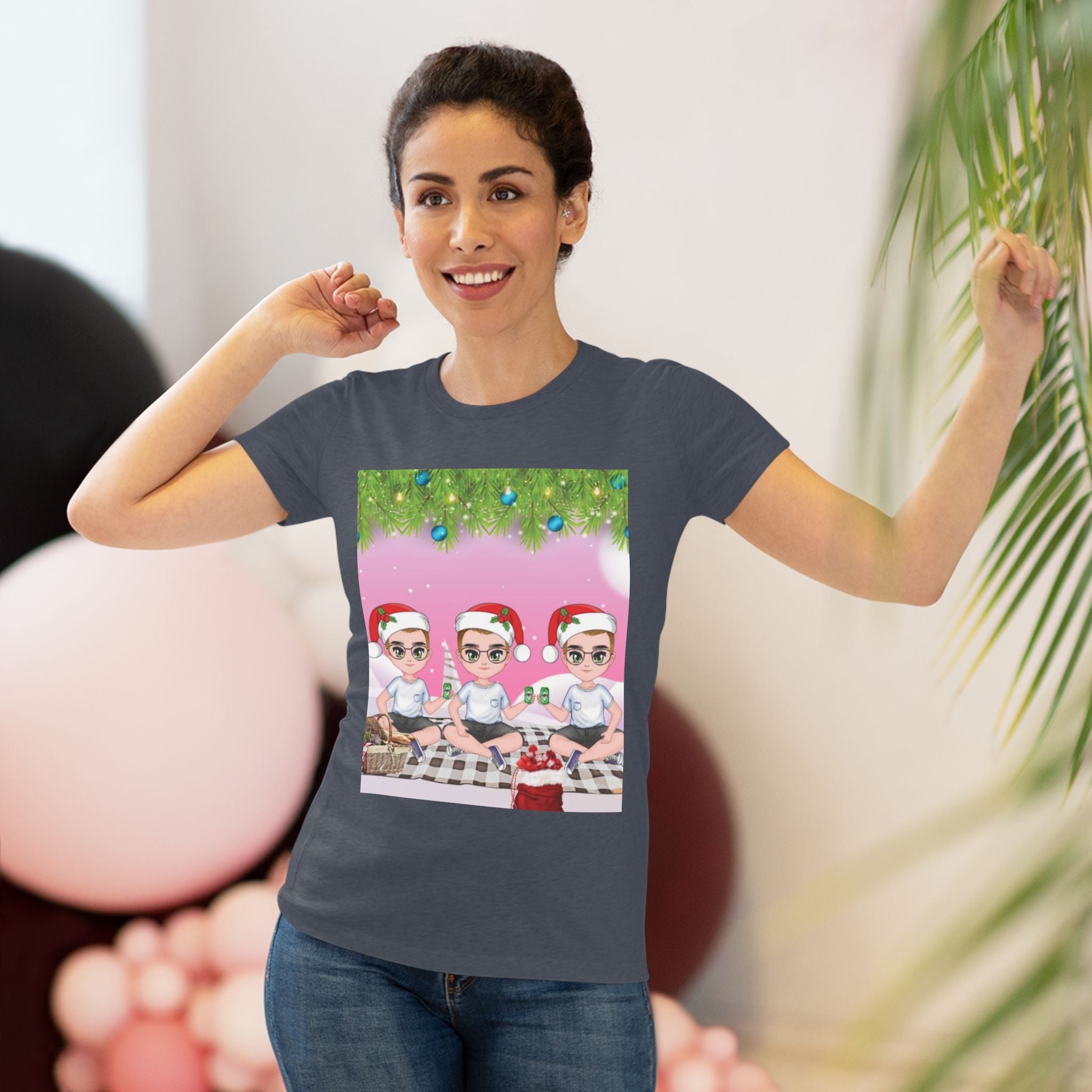 HAPPY CHRISTMAS DAY Women's Triblend Tee