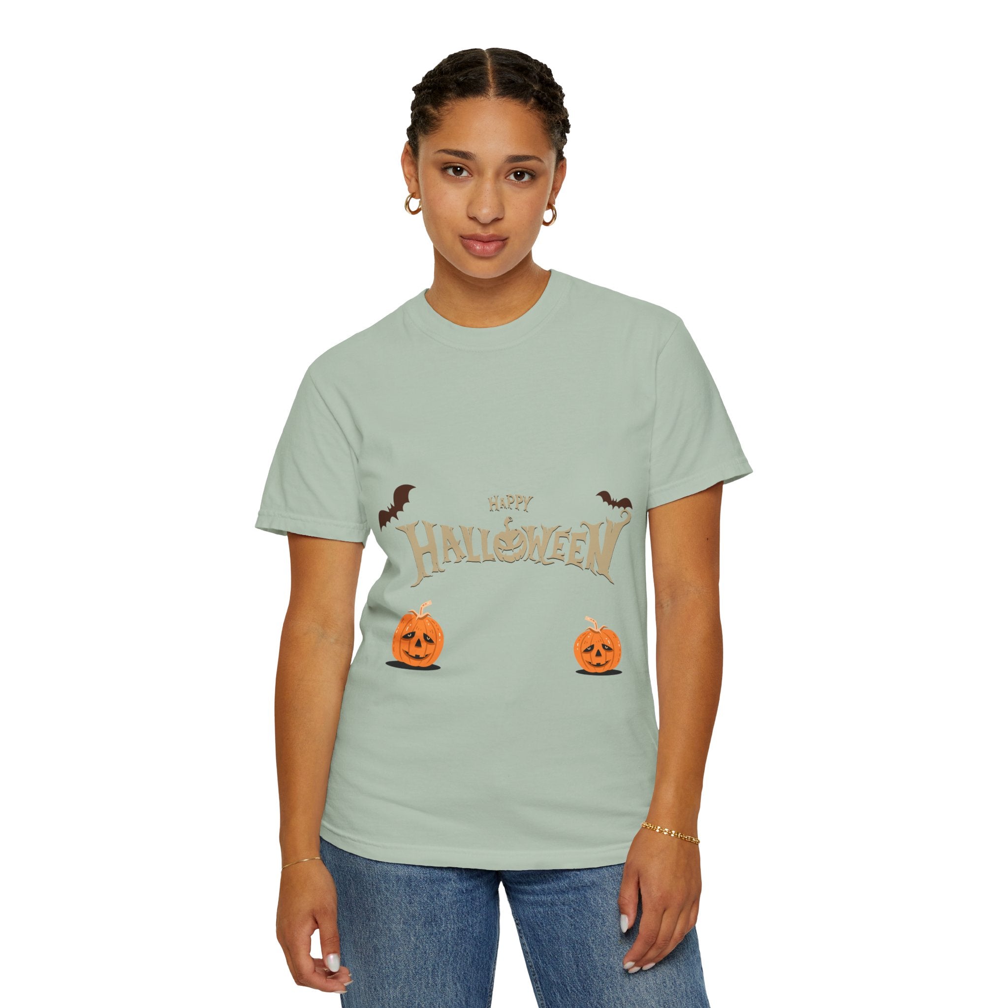 Halloween with Pumpkins | Unisex Garment-Dyed T-shirt