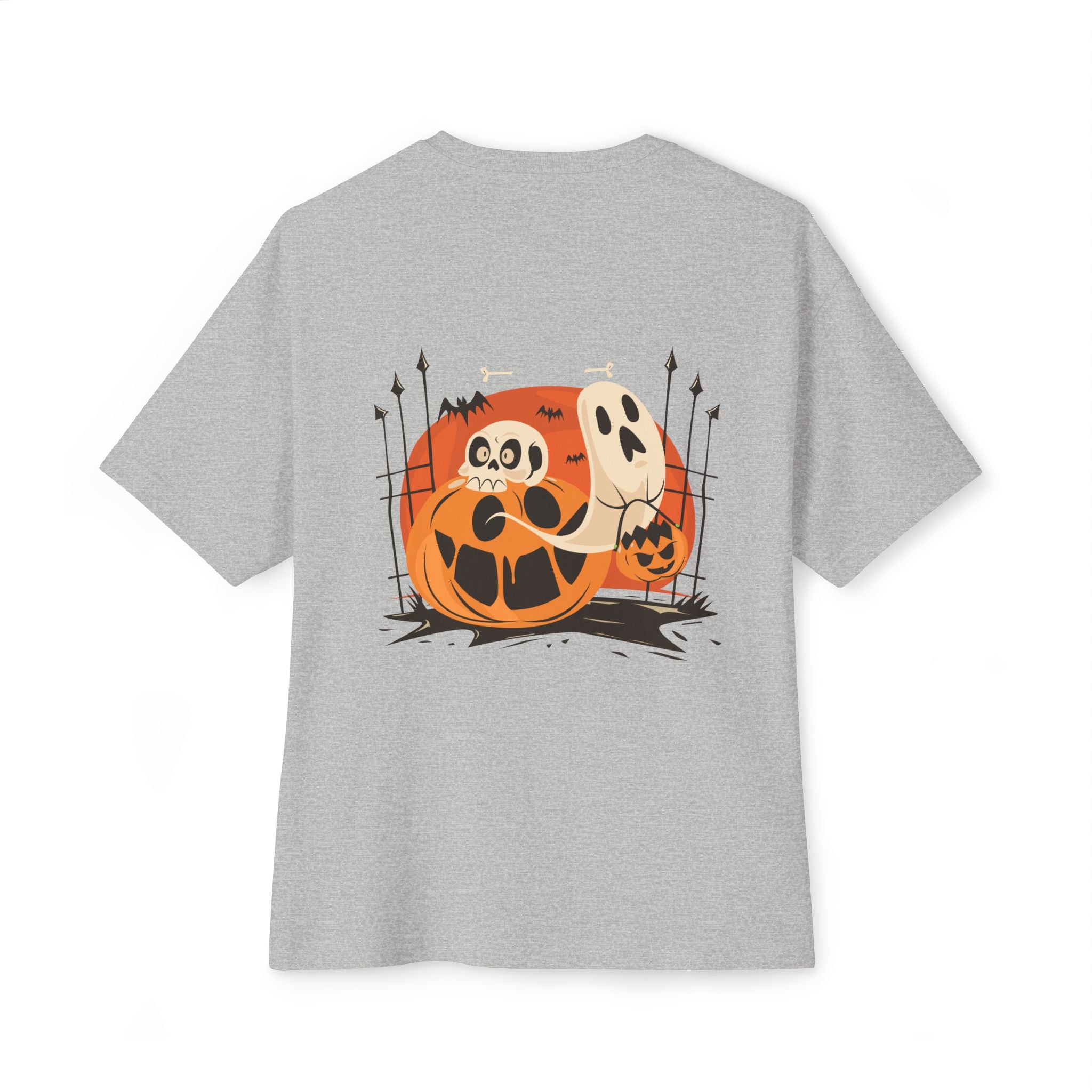 Halloween with Pumpkins | Unisex Oversized Boxy Tee