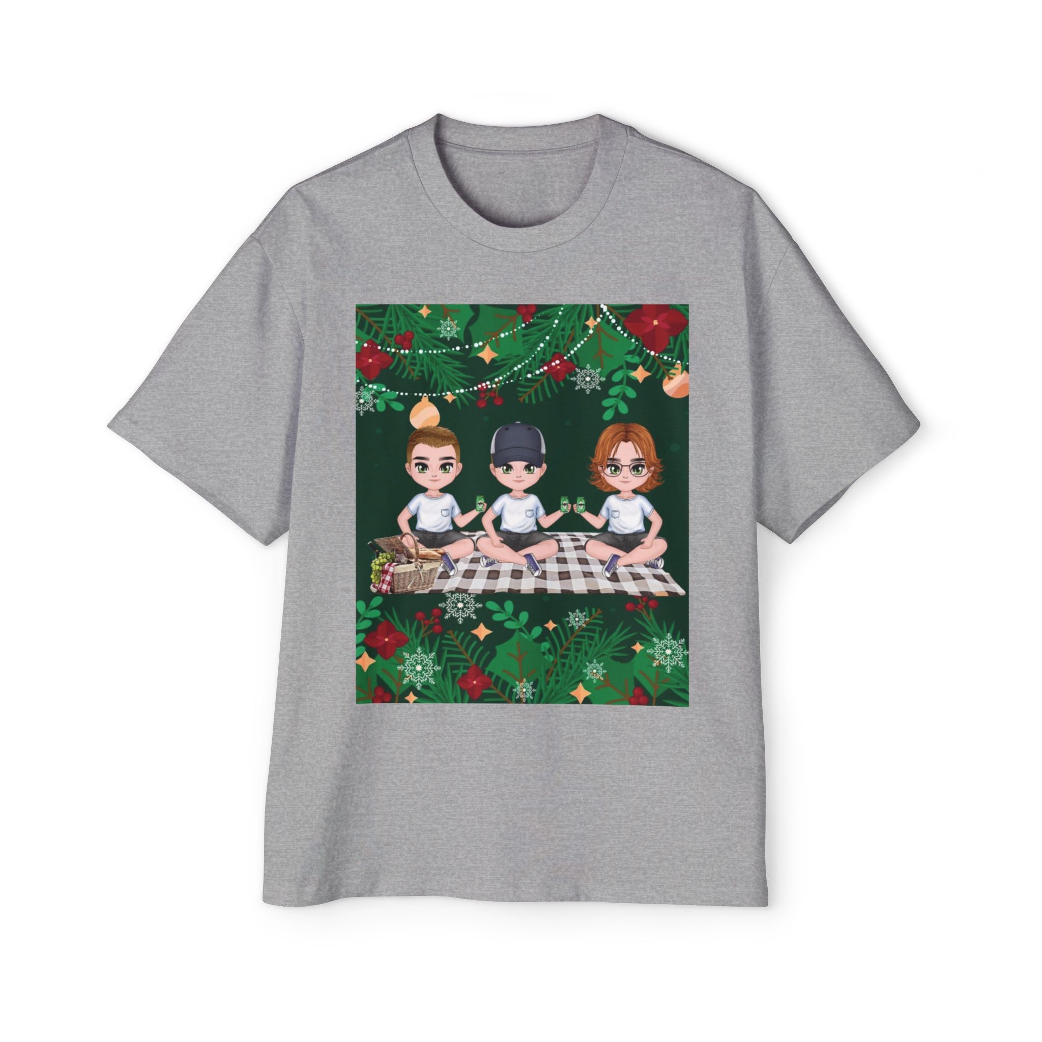 Christmas Family | Men's Heavy Oversized Tee