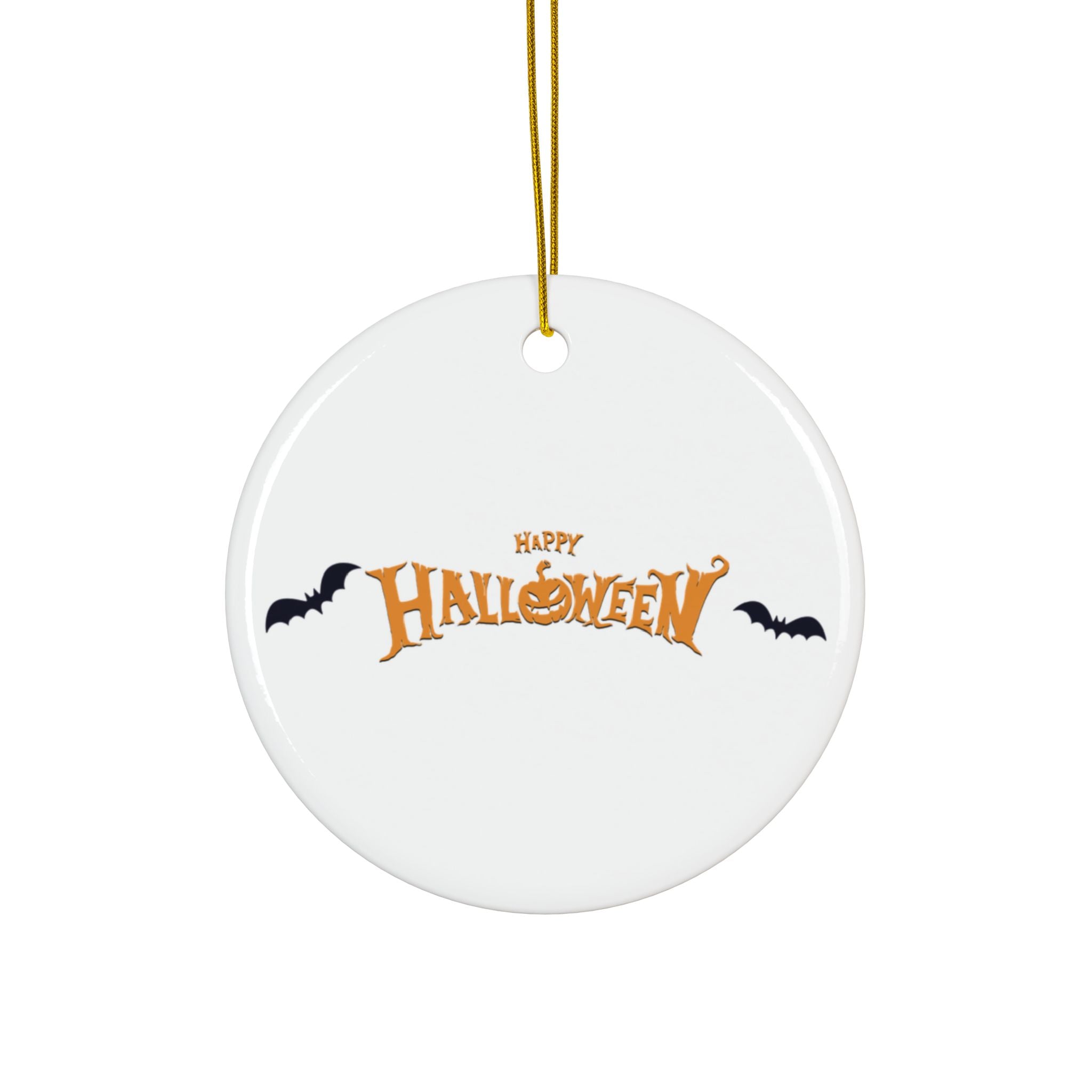 Halloween with Bats | Ceramic Ornaments