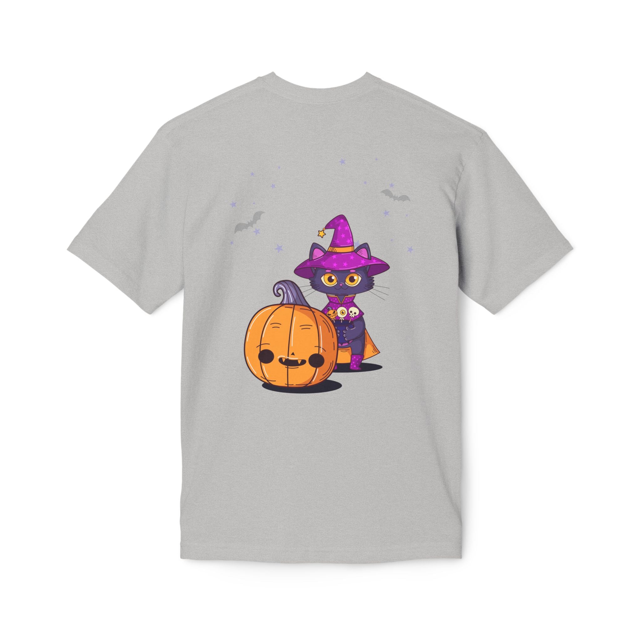 Halloween with Witch's Cats | Unisex Midweight T-shirt, Made in US