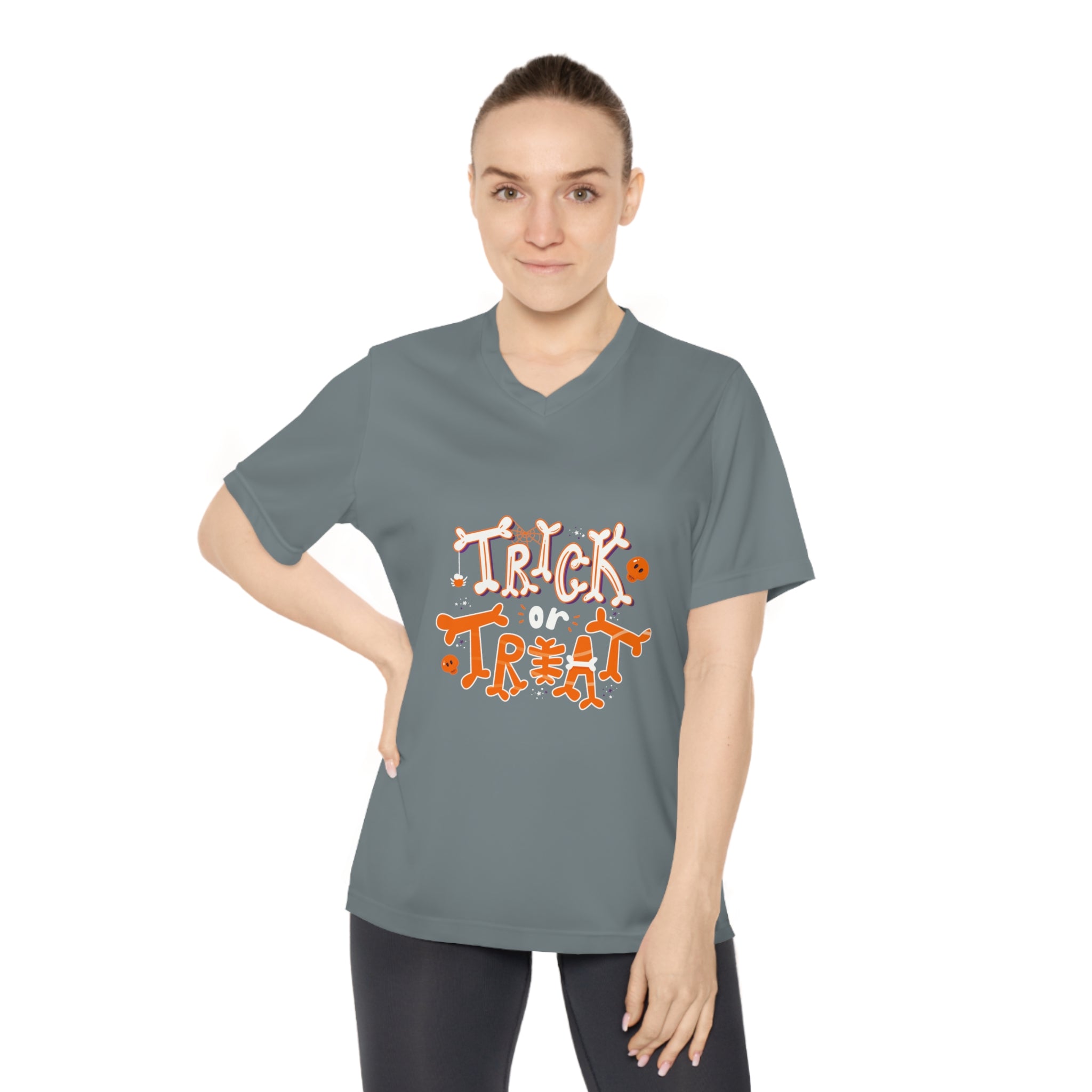 Halloween Trick or Treat | Women's Performance V-Neck T-Shirt