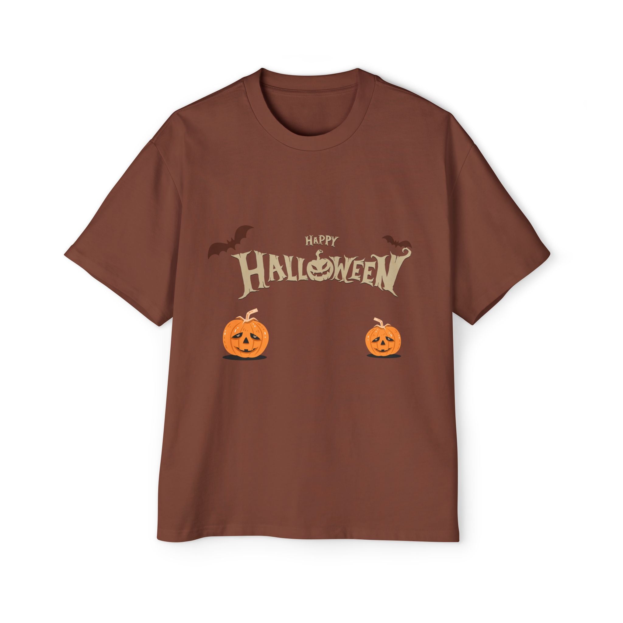 Halloween with Pumpkins | Men's Heavy Oversized Tee