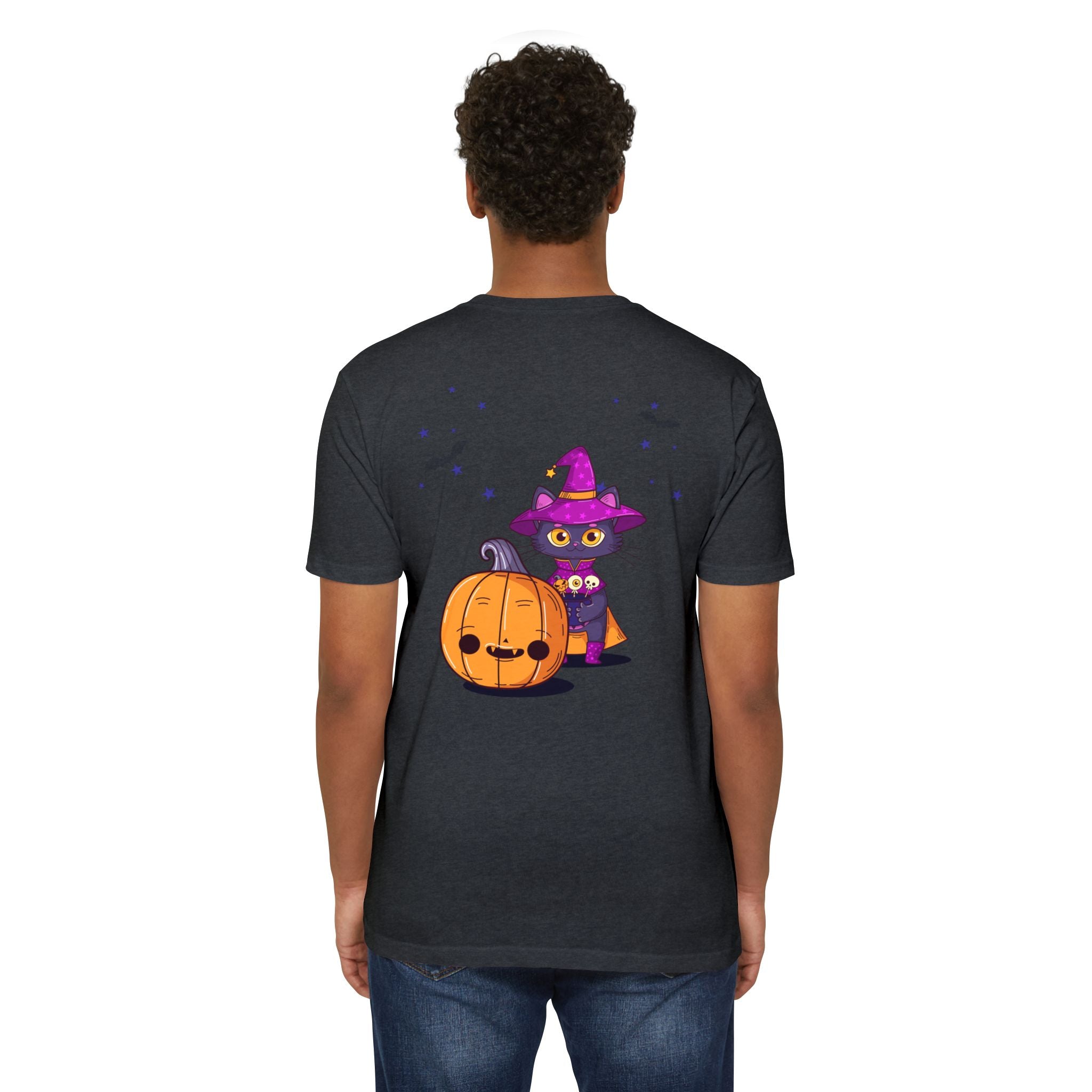 Halloween with Witch's Cats | Unisex CVC Jersey T-shirt