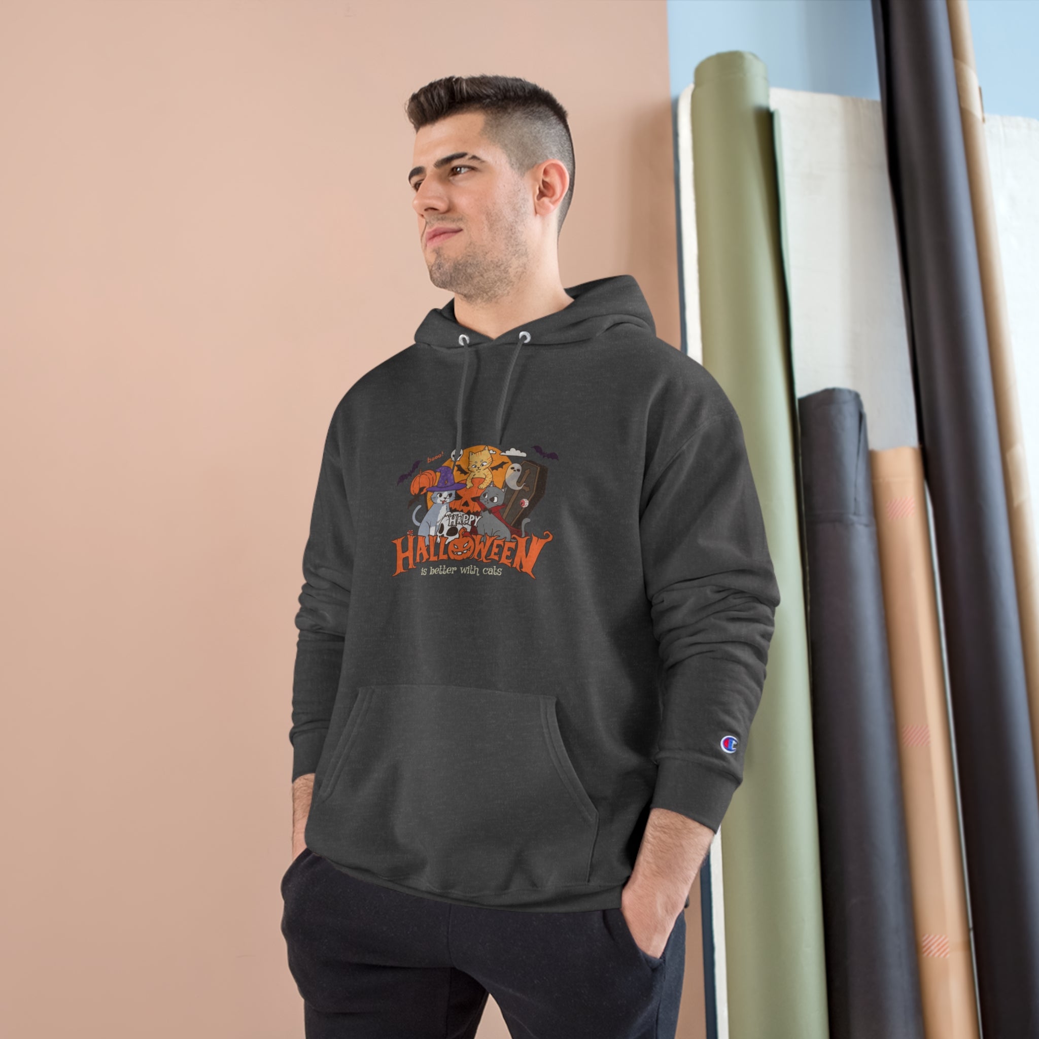 Halloween is Better with Cats | Champion Hoodie