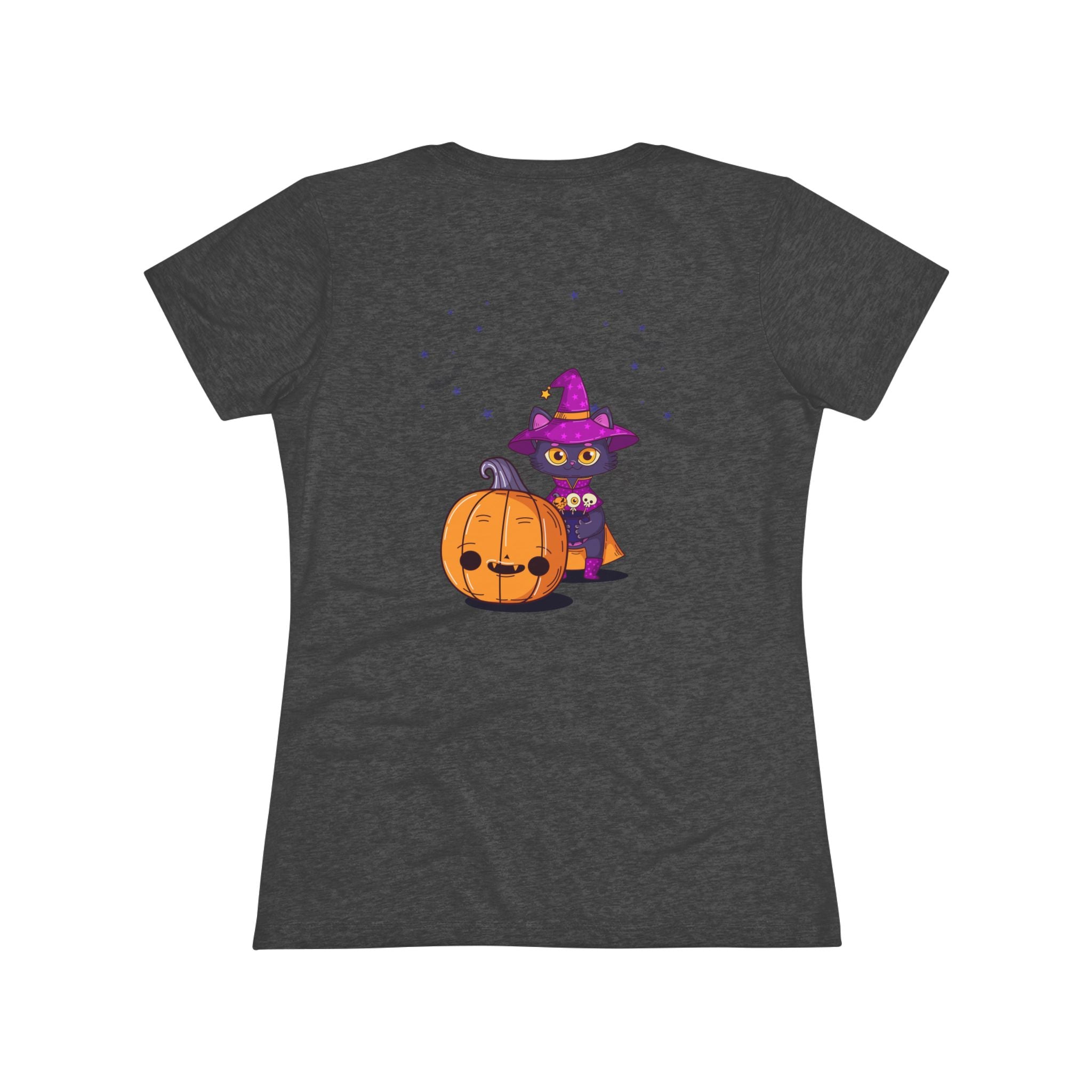 Halloween with Witch's Cats | Women's Triblend Tee